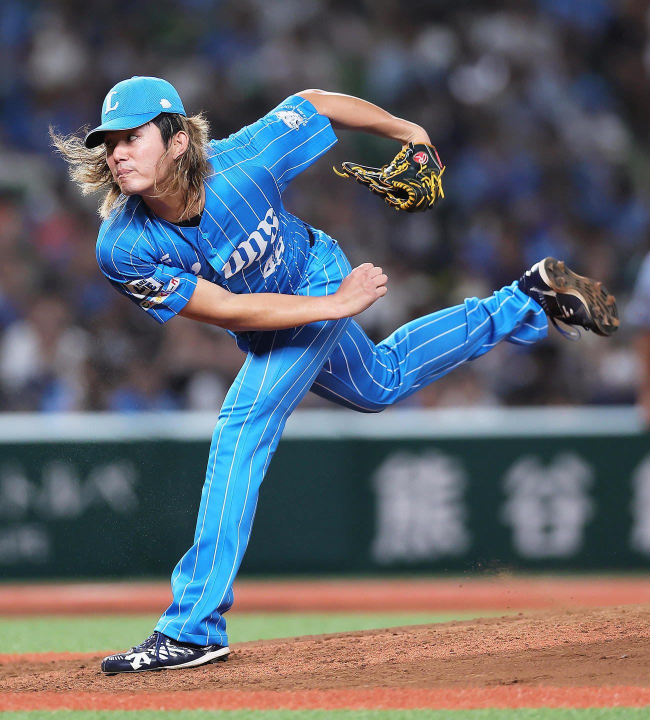 西武対楽天　西武先発の今井（撮影・足立雅史）