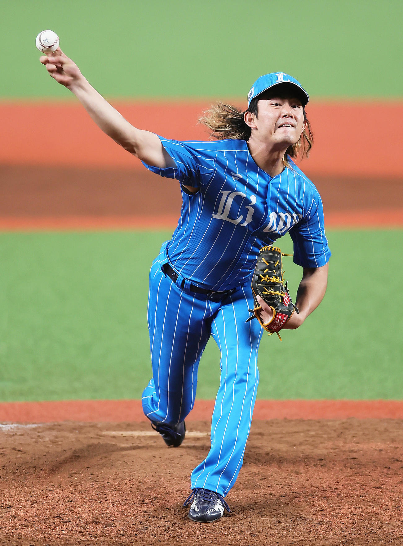 西武対楽天　西武先発の今井（撮影・足立雅史）