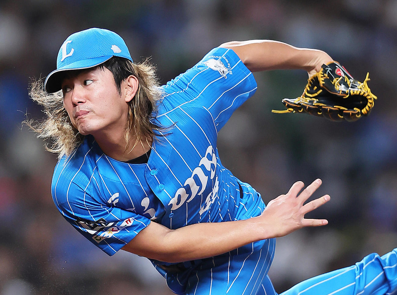 西武対楽天　西武先発の今井（撮影・足立雅史）