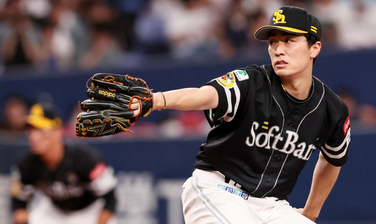 オリックス対ソフトバンク　オリックス戦に先発する和田（撮影・加藤哉）