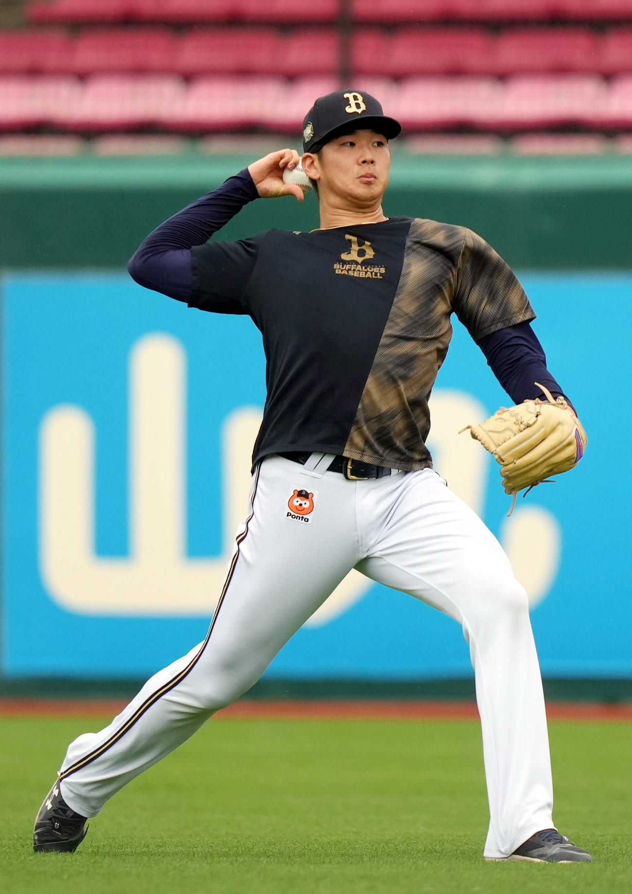 オリックス山下（23年8月12日撮影）