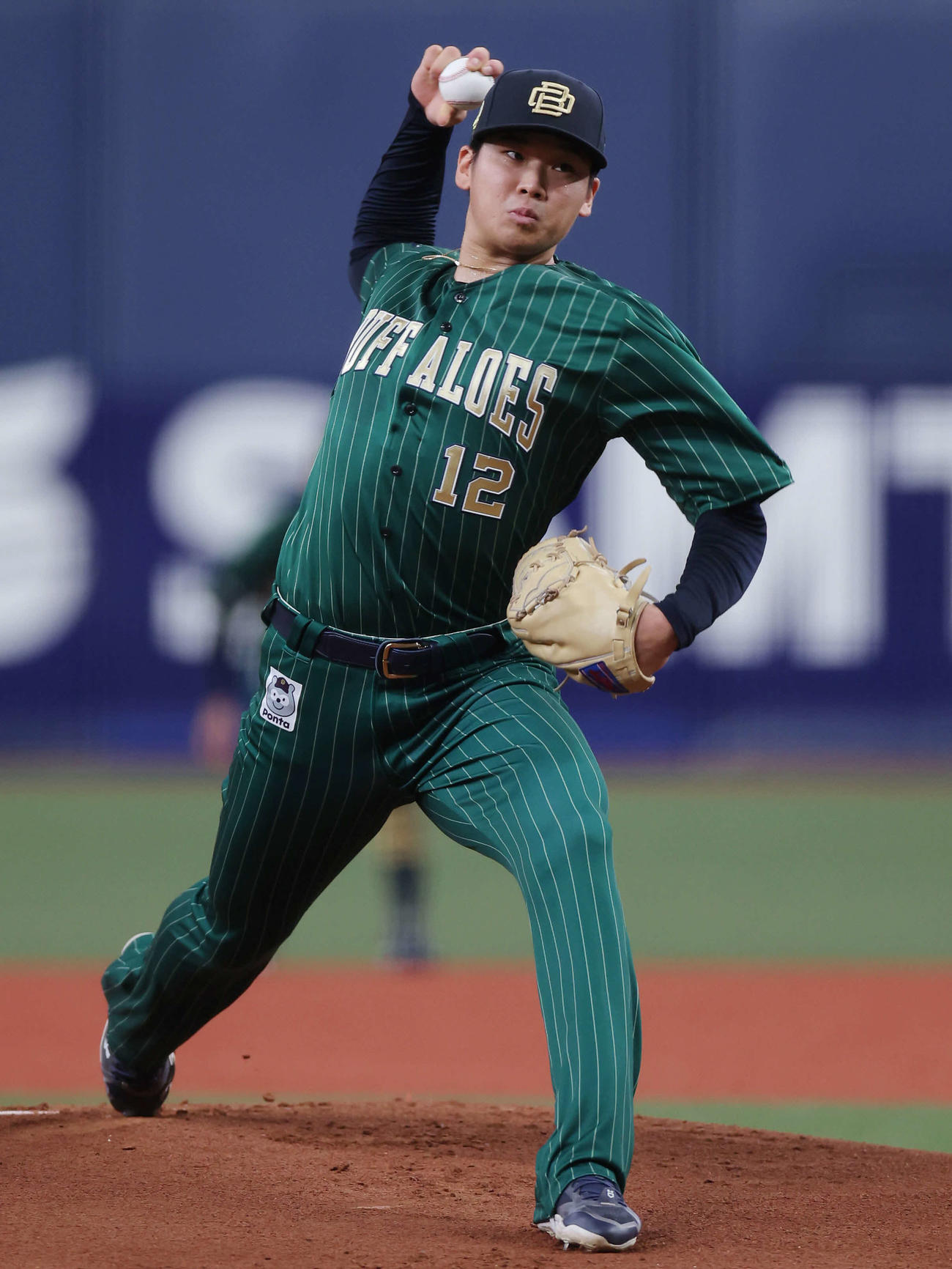 オリックス対日本ハム　力投するオリックス先発の山下（撮影・前田充）