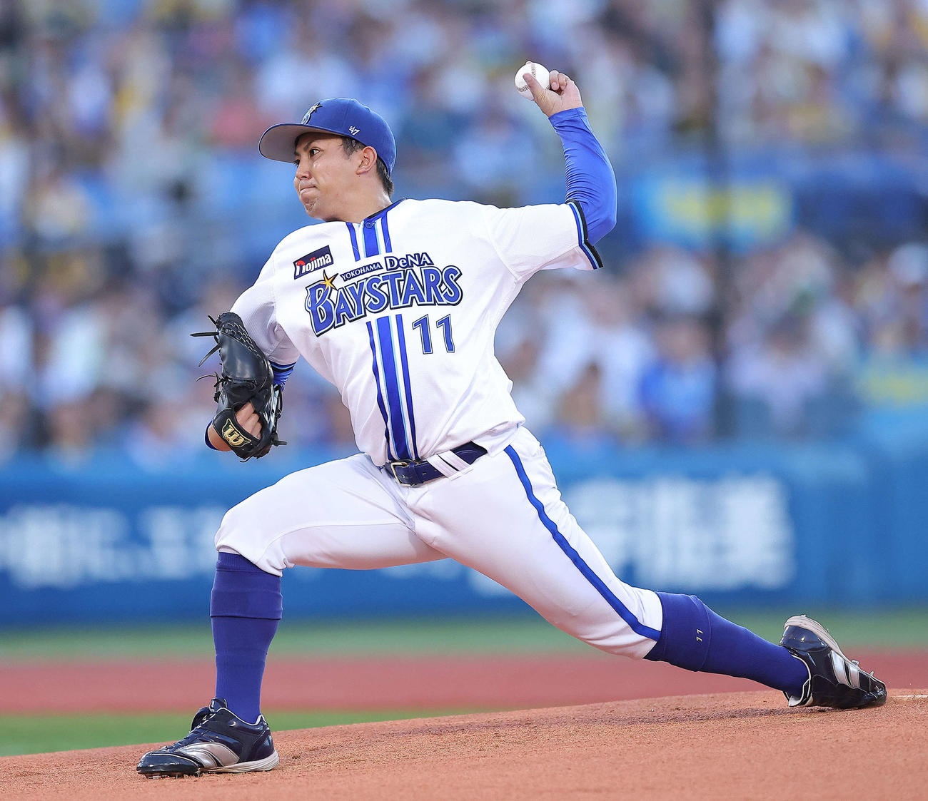 DeNA対阪神　DeNA先発の東（撮影・河田真司）