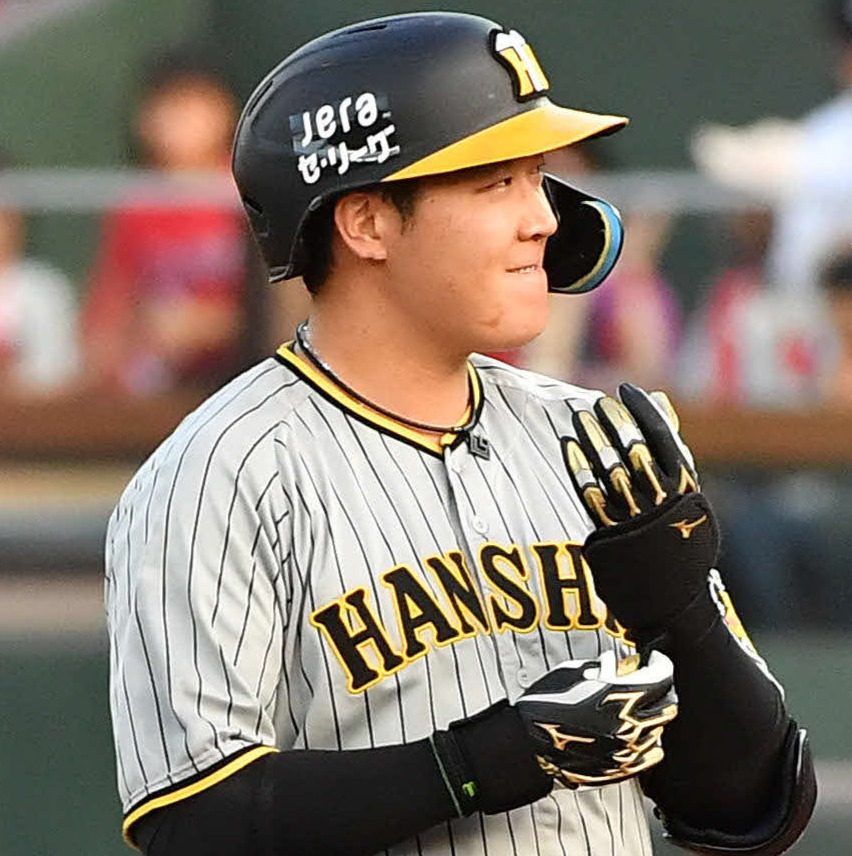 阪神大山悠輔（2023年8月16日撮影）