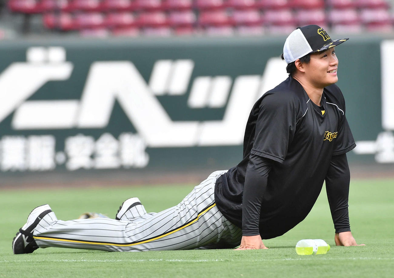 阪神森下翔太（2023年8月17日撮影）