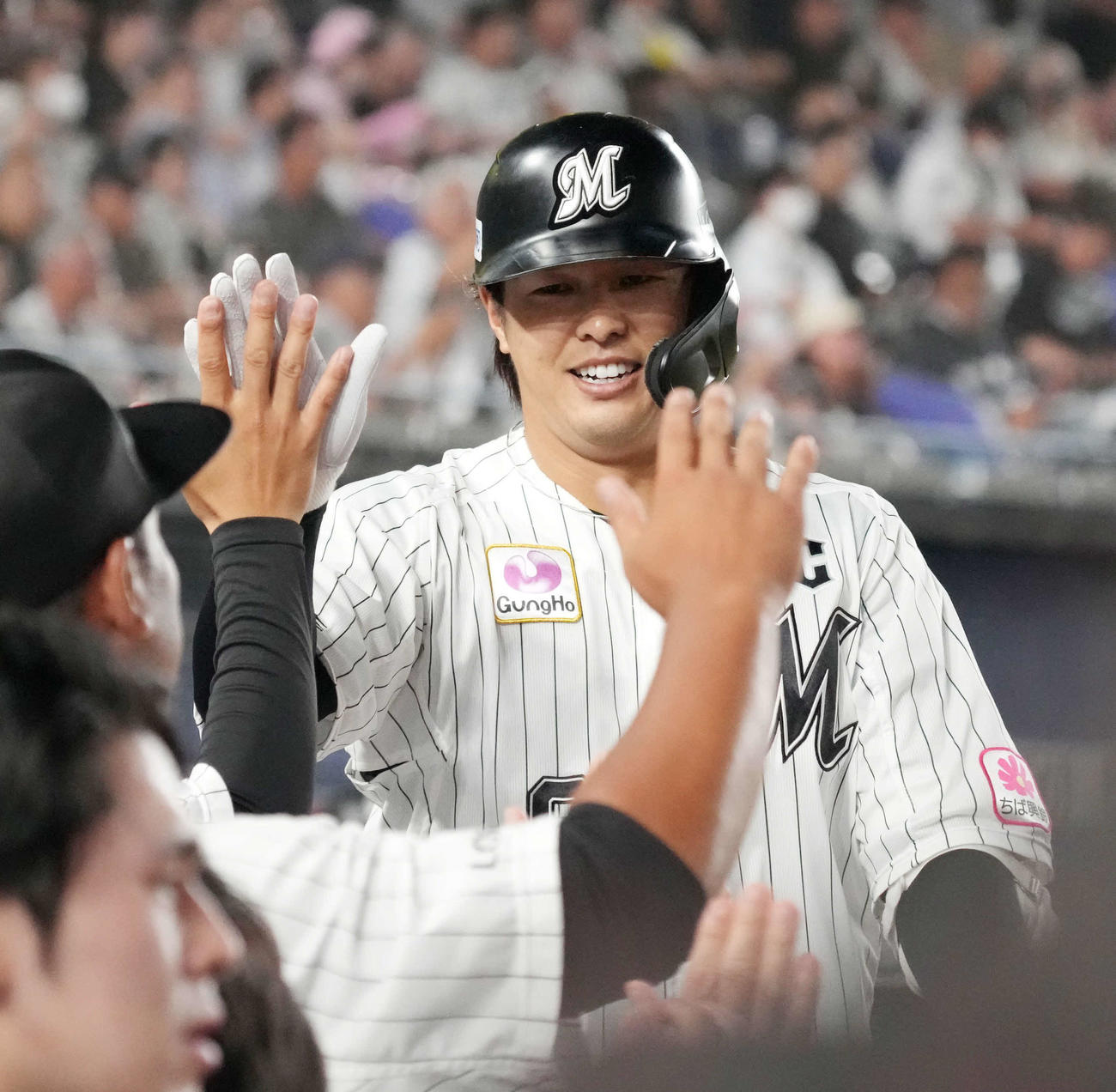 ロッテ中村奨吾（2023年7月撮影）