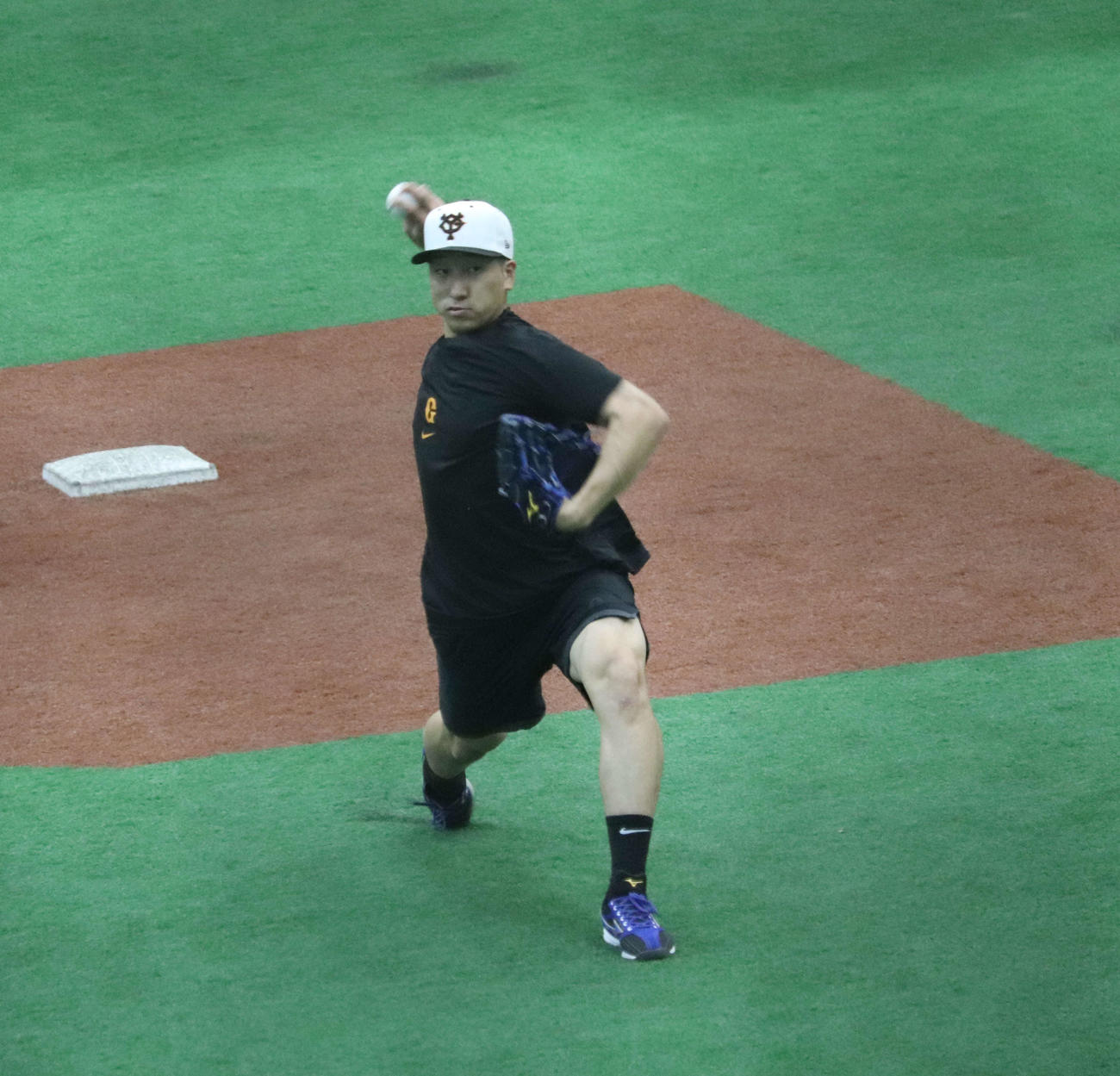 ジャイアンツ球場で調整した巨人大勢（撮影・小早川宗一郎）