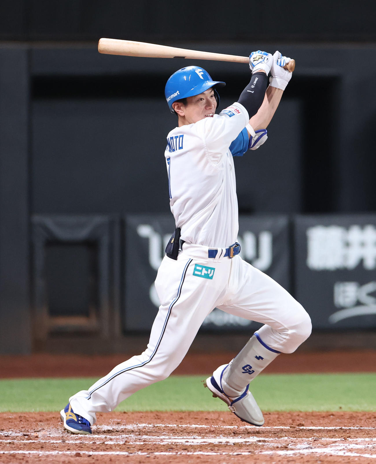 日本ハム松本剛（2023年8月16日撮影）
