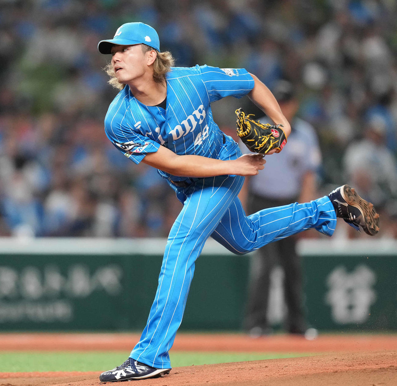 西武対オリックス　先発し力投する西武今井（撮影・鈴木みどり）