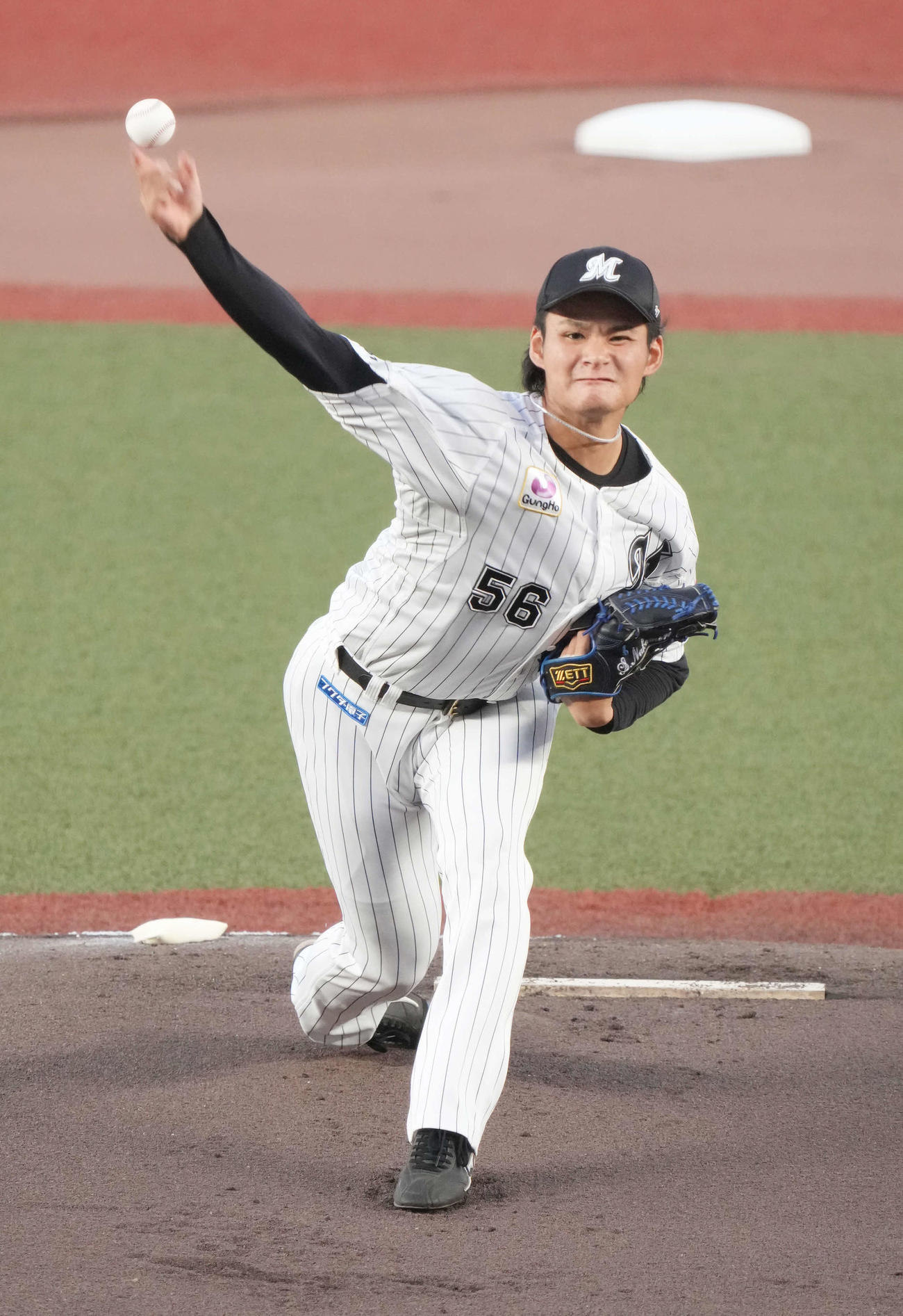 ロッテ対ソフトバンク　プロ初先発のロッテ中森（撮影・小沢裕）