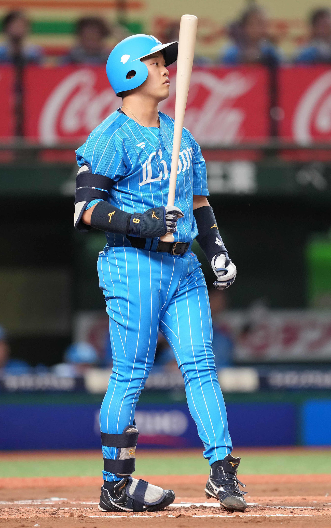 西武対オリックス　1回裏西武無死、空振り三振に倒れる蛭間（撮影・鈴木みどり）