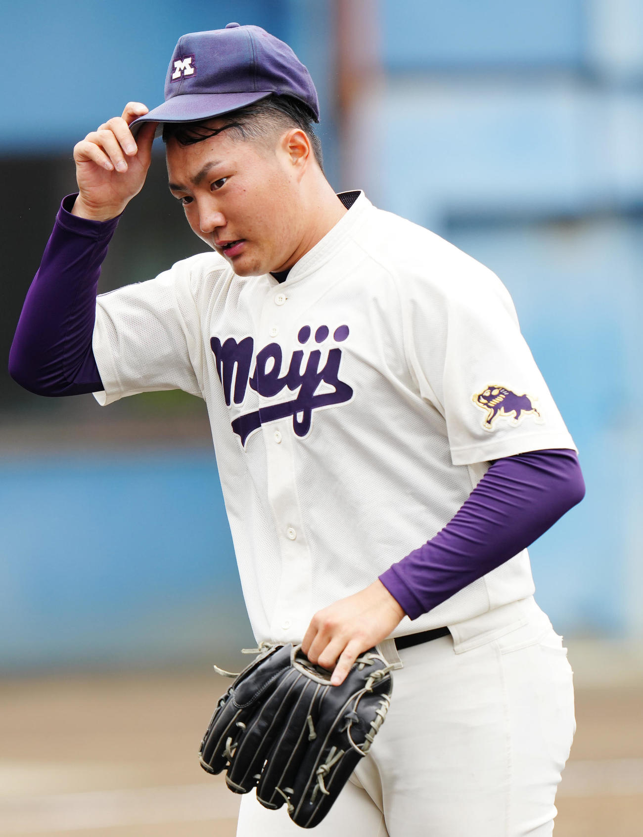 明大・村田（2023年6月18日撮影）