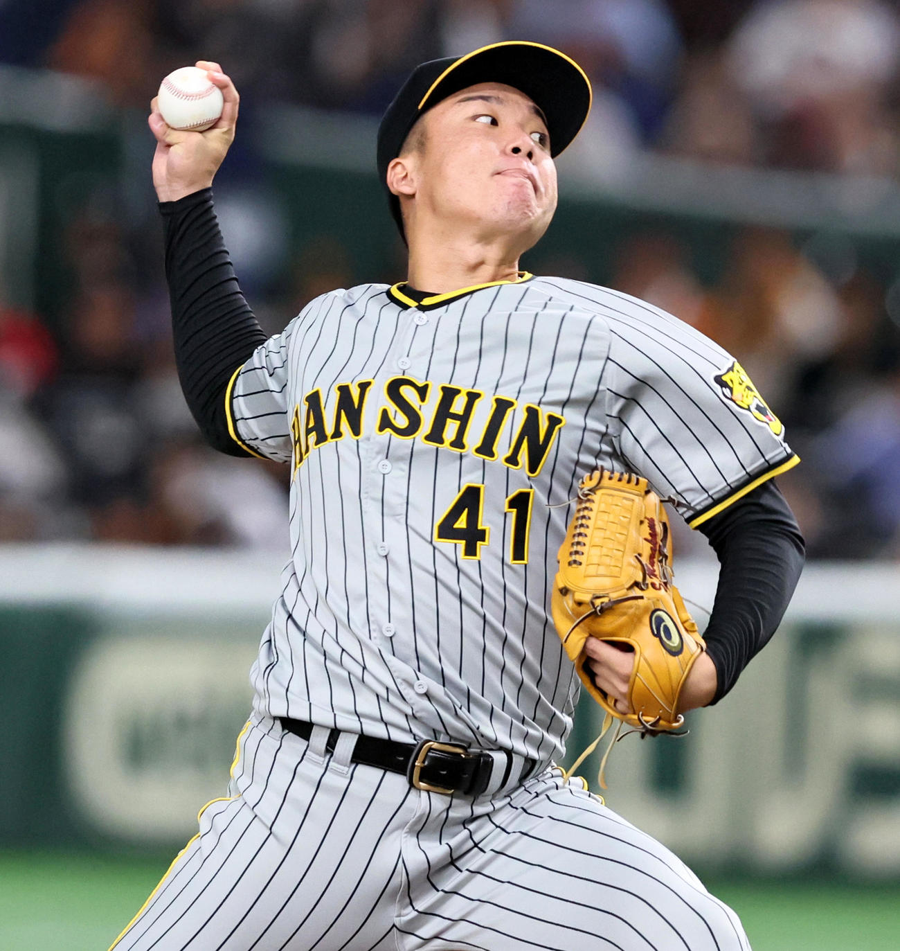 巨人対阪神　巨人戦に先発する村上（撮影・加藤哉）