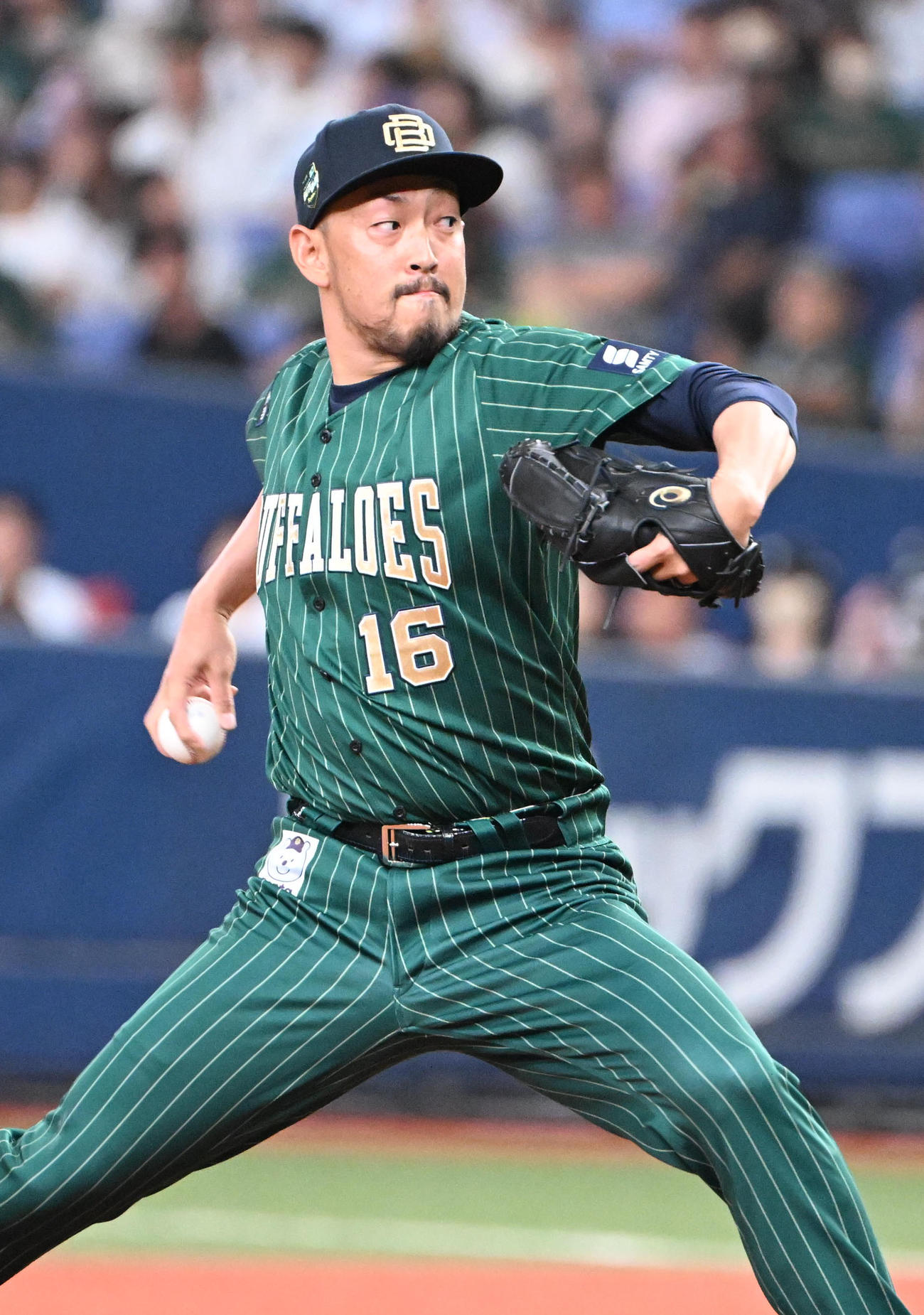 オリックス対ロッテ　9回に登板するオリックス平野佳（撮影・和賀正仁）