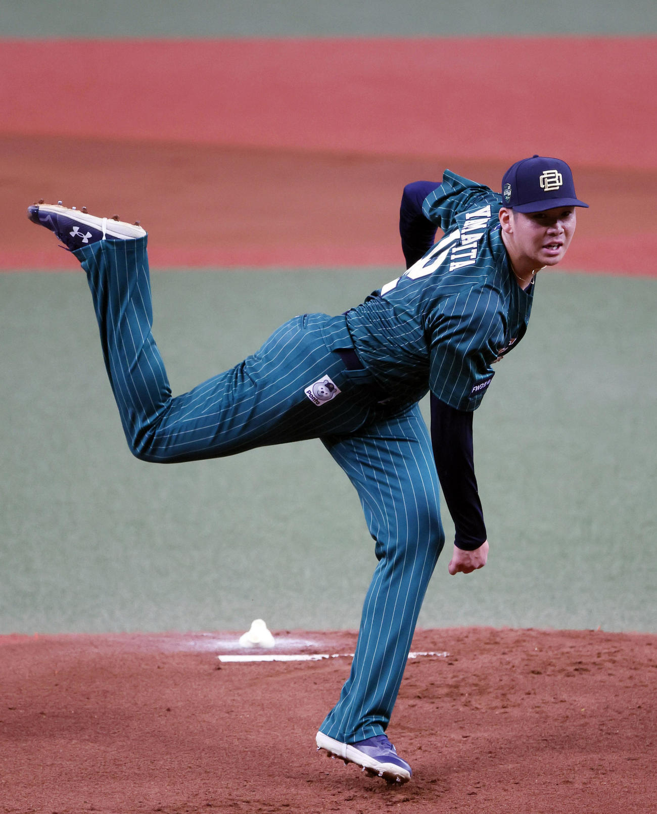 オリックス対ロッテ　ロッテ戦に先発したオリックス山下（撮影・藤尾明華）