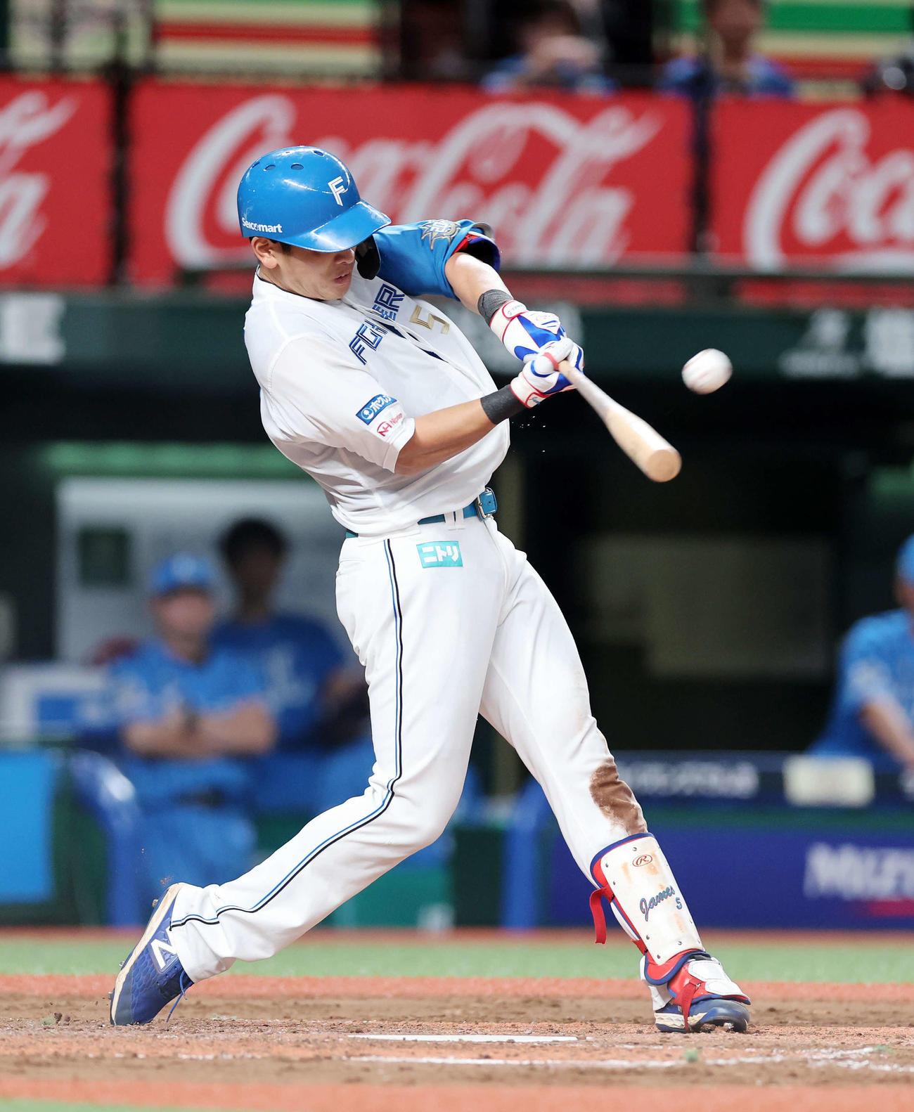 西武対日本ハム　3回表日本ハム無死、野村は左越えソロ本塁打を放つ（撮影・鈴木正人）