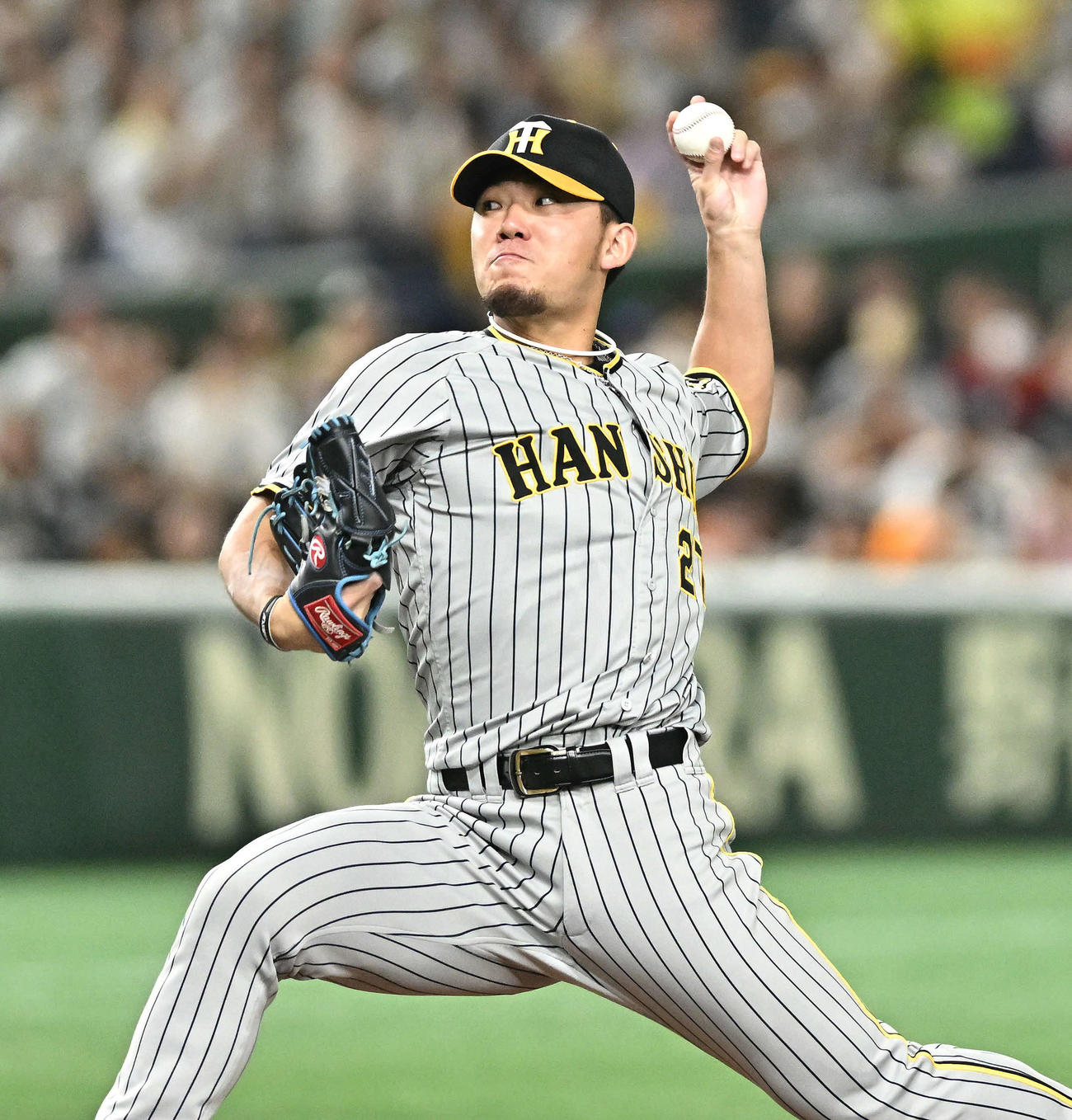 巨人対阪神　阪神先発の伊藤将（撮影・滝沢徹郎）