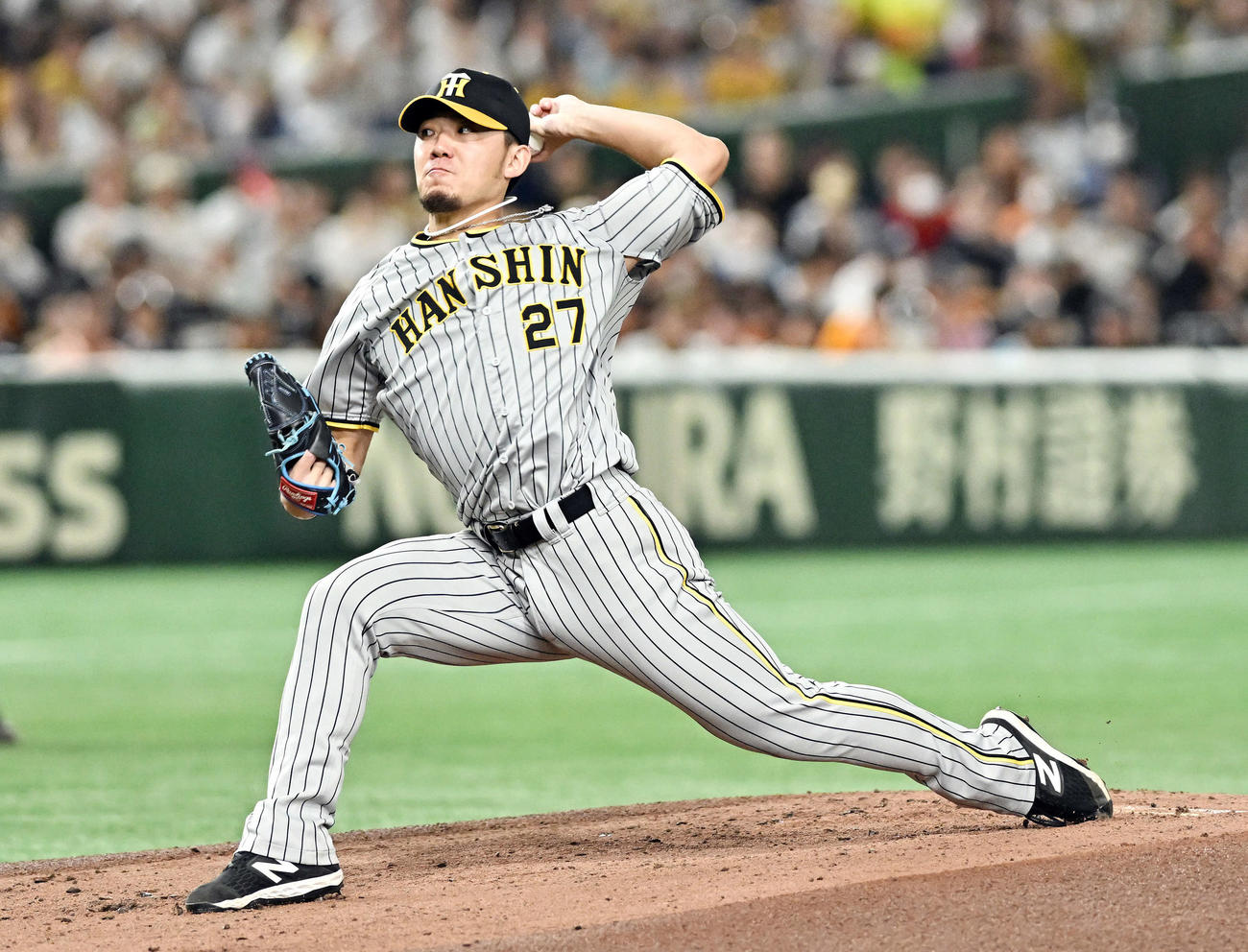 巨人対阪神　阪神先発の伊藤将（撮影・滝沢徹郎）