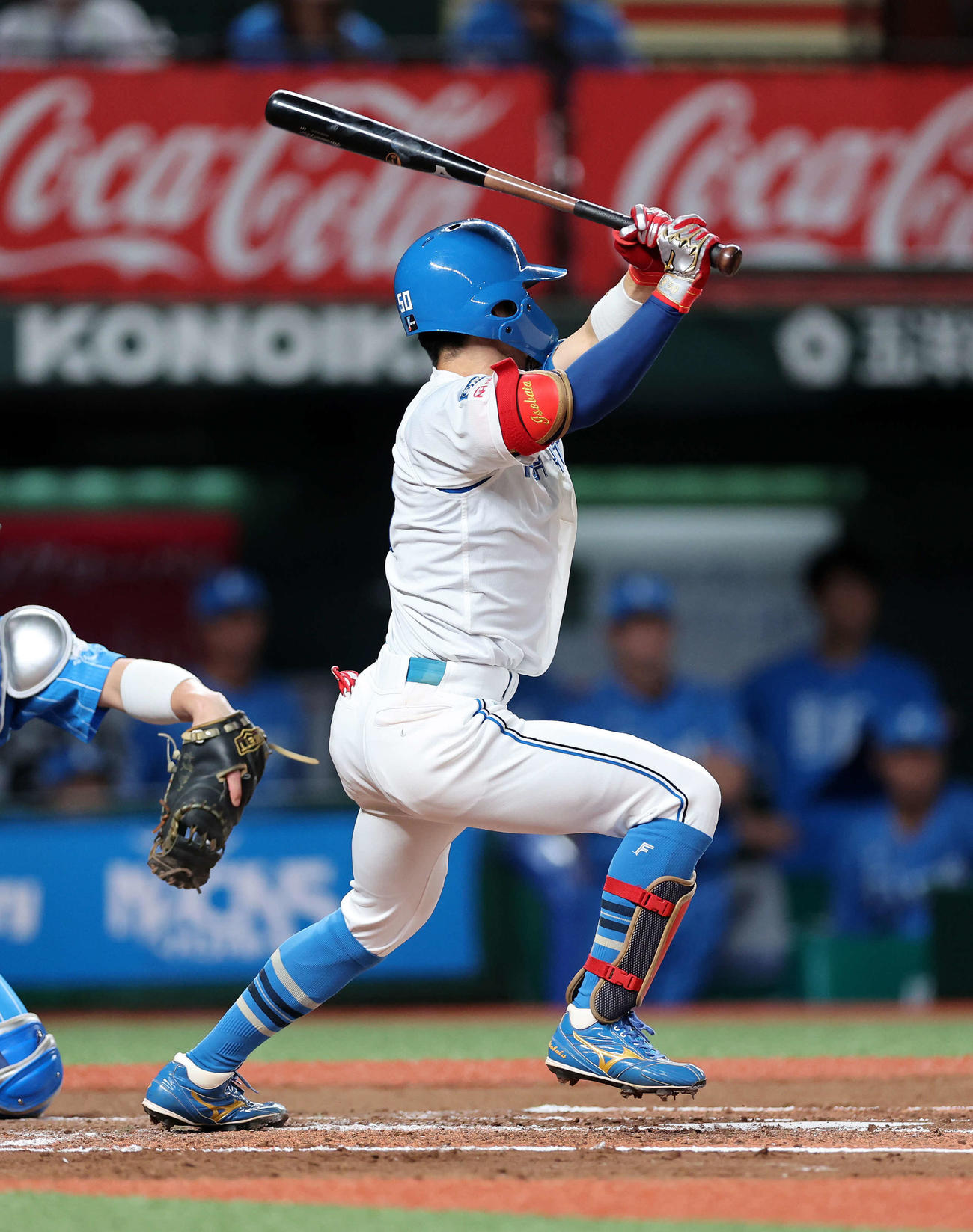 西武対日本ハム　6回表日本ハム2死三塁、五十幡は三塁内野適時打を放つ（撮影・鈴木正人）