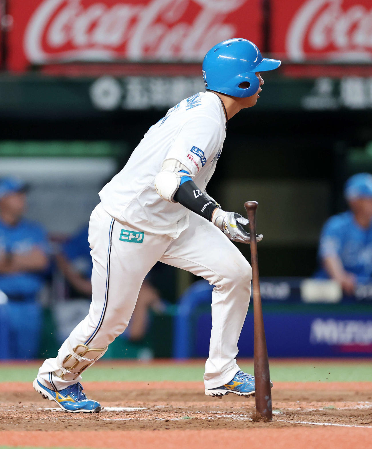 西武対日本ハム　4回表日本ハム1死一、二塁、古川は左前安打を放つ（撮影・鈴木正人）