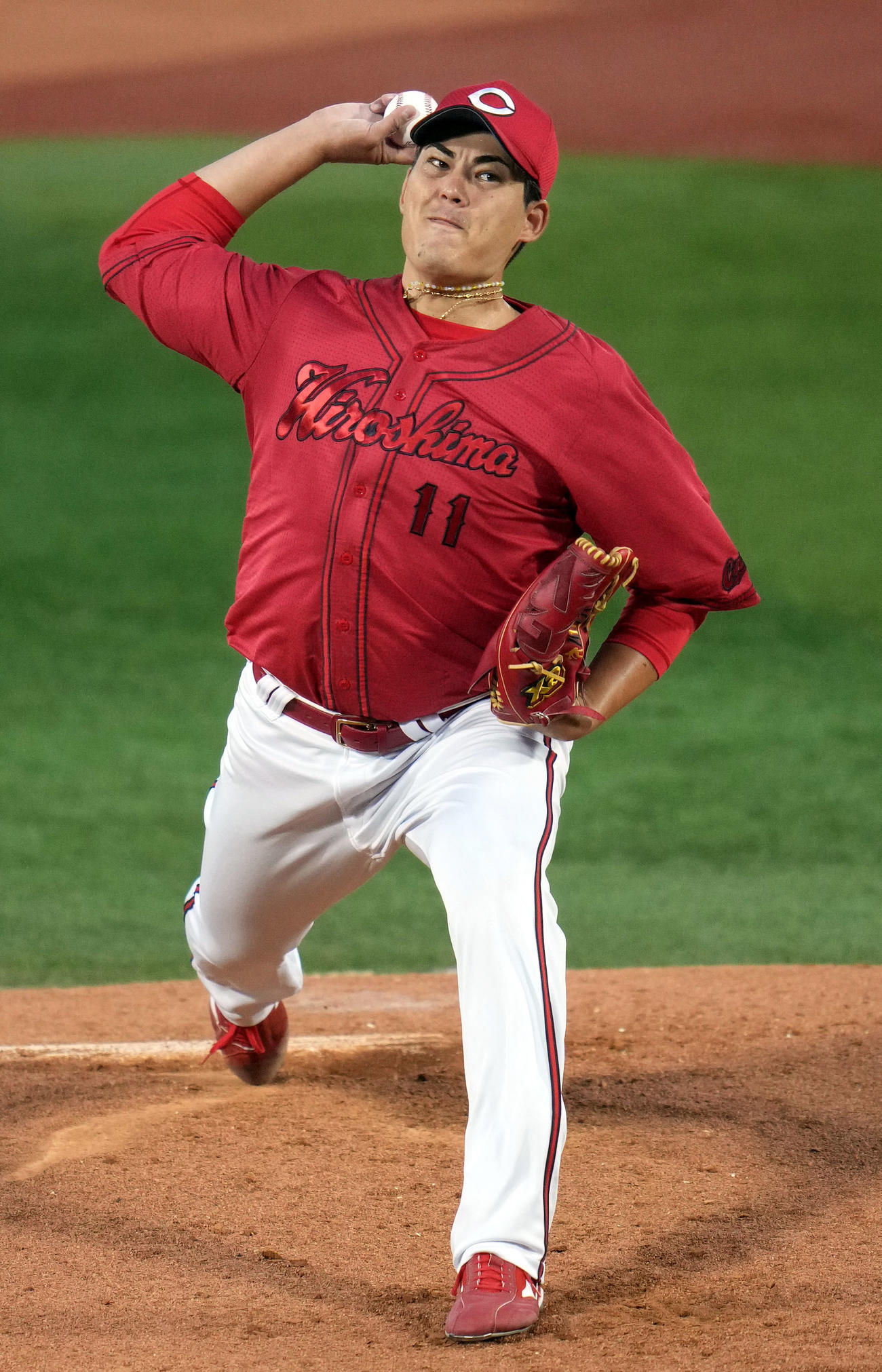 広島九里亜蓮（2023年8月22日撮影）