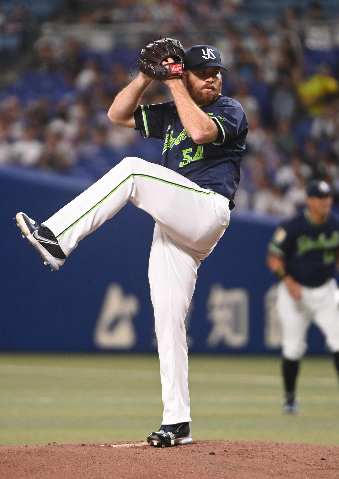 中日対ヤクルト　ヤクルト先発のサイスニード（撮影・森本幸一）
