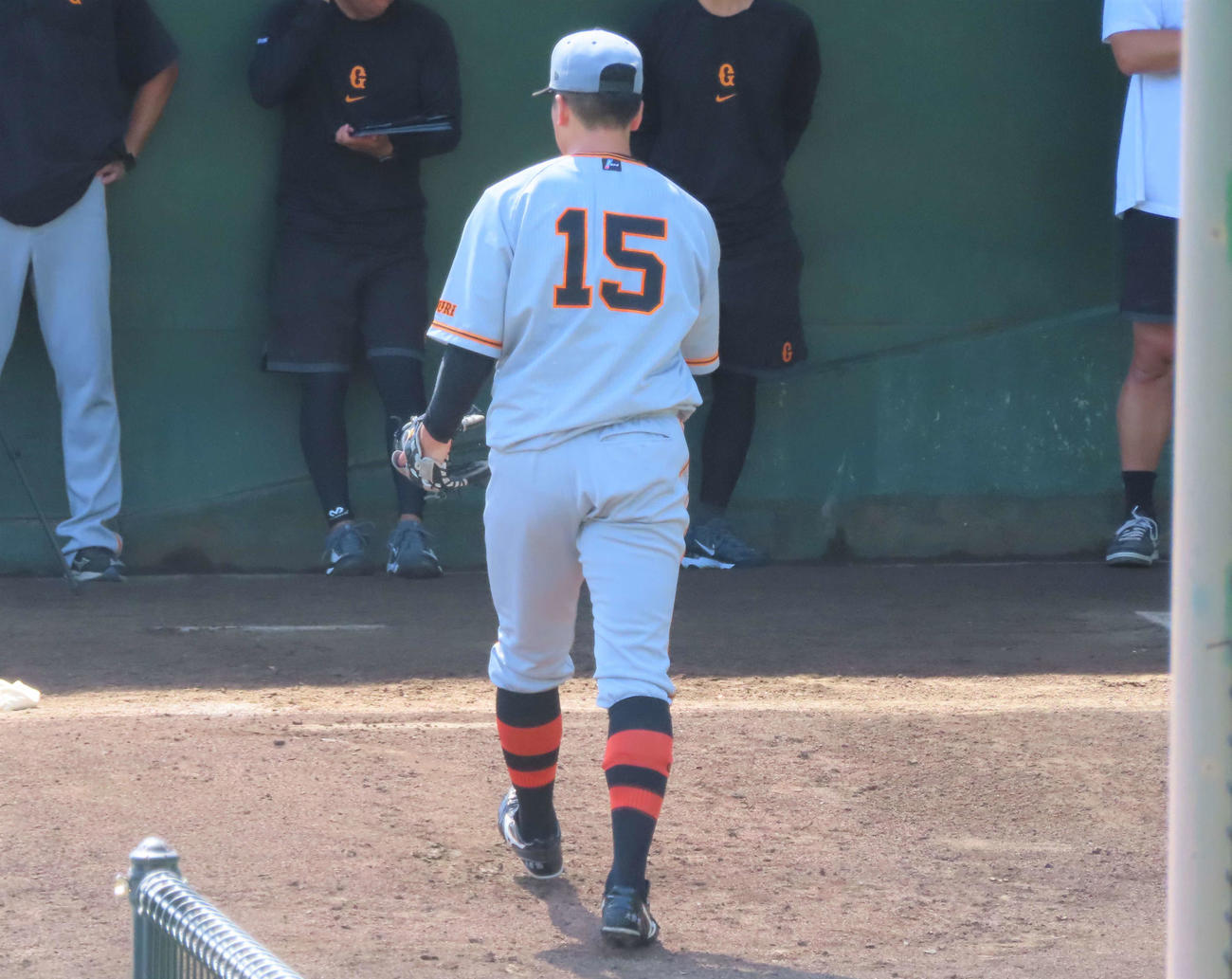 背番号15が復帰に向けステップを踏んだ（撮影・黒須亮）