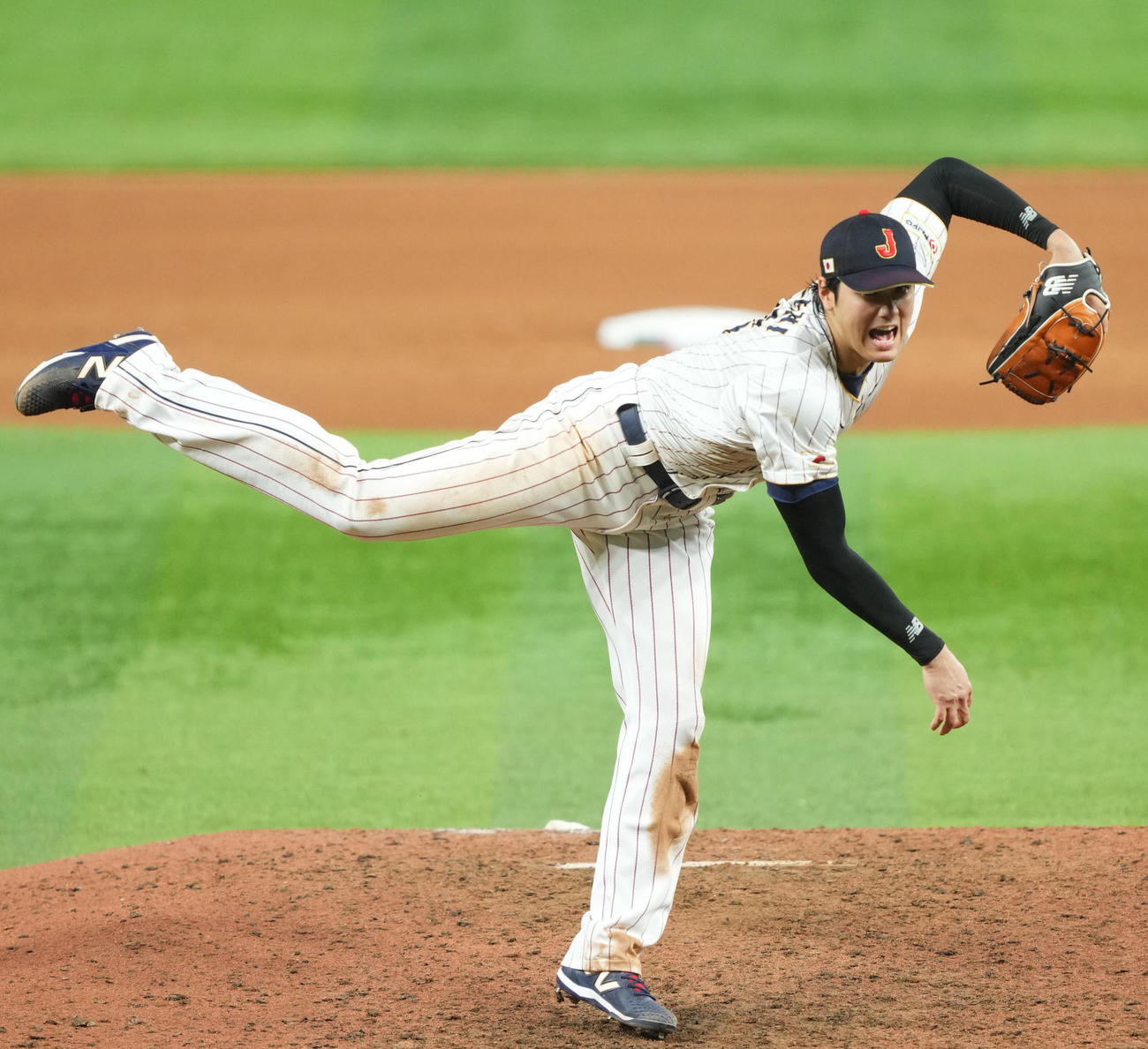 WBC決勝の米国戦で9回に登板し胴上げ投手となった大谷翔平（2023年3月21日撮影）
