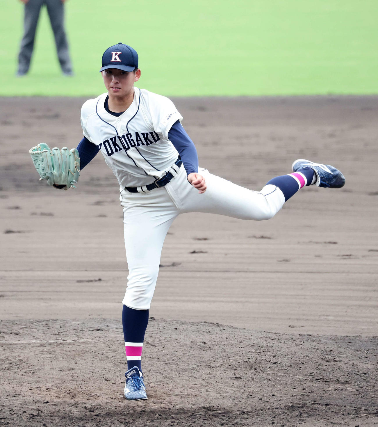 国学院大・武内（9月2日撮影・鈴木正人）