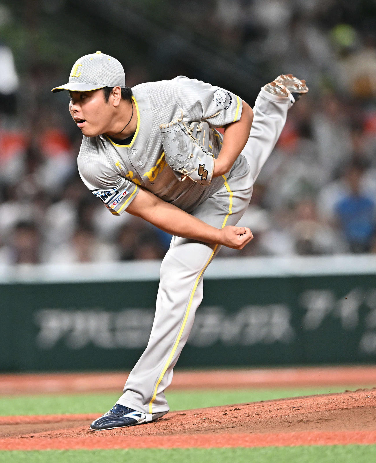 西武対ソフトバンク　西武先発の平良（撮影・滝沢徹郎）