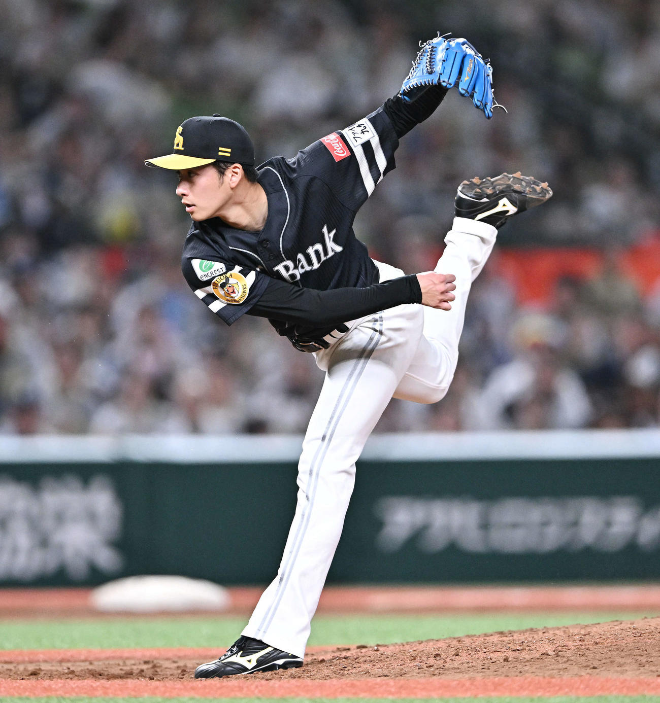 西武対ソフトバンク　ソフトバンク先発の板東（撮影・滝沢徹郎）