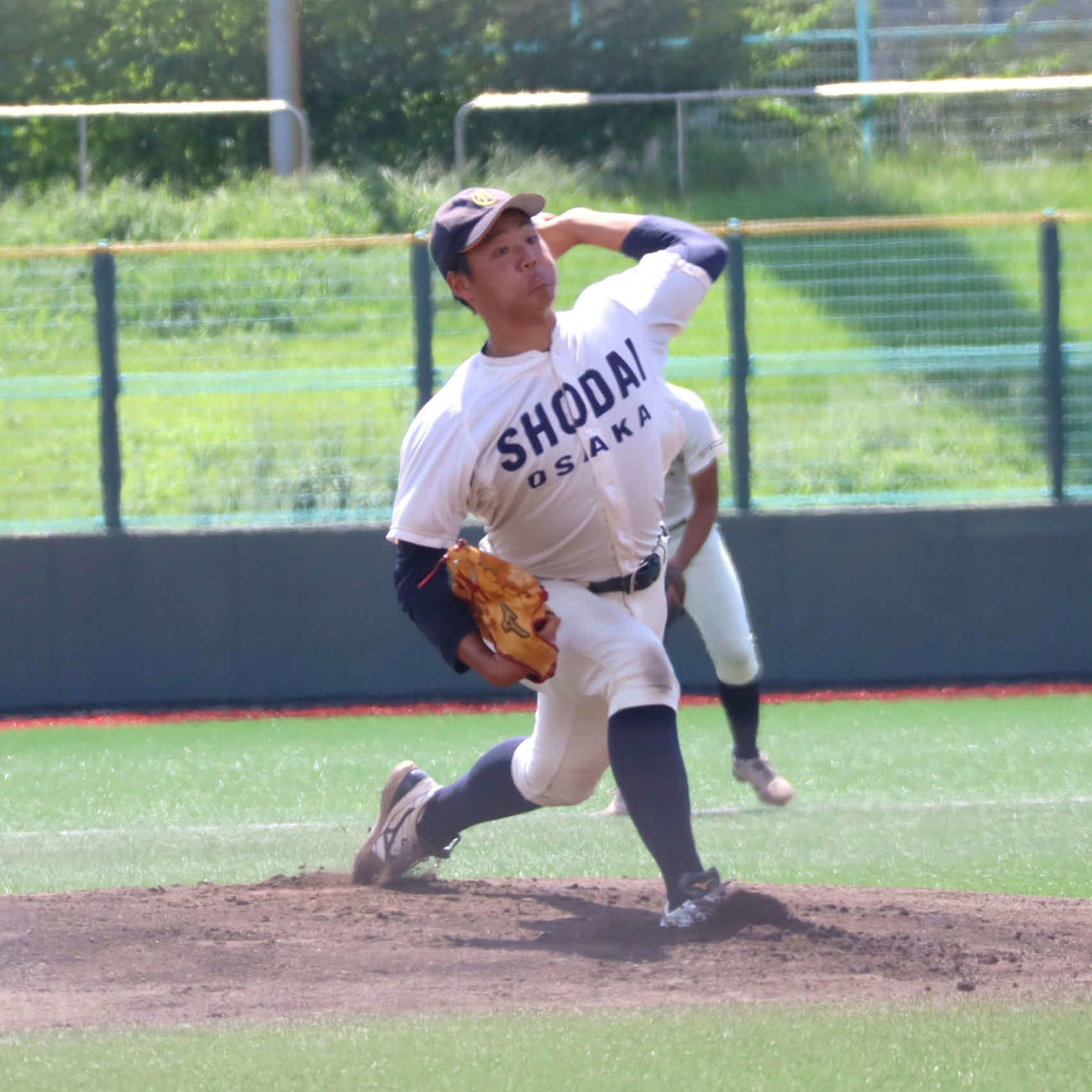 関西6大学野球秋季リーグ戦　神院大対大商大神院大戦に先発した大商大の高太一投手（撮影・村松万里子）