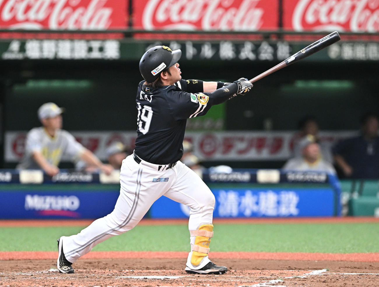 西武対ソフトバンク　3回表ソフトバンク1死、甲斐は左越えソロ本塁打を放つ（撮影・滝沢徹郎）