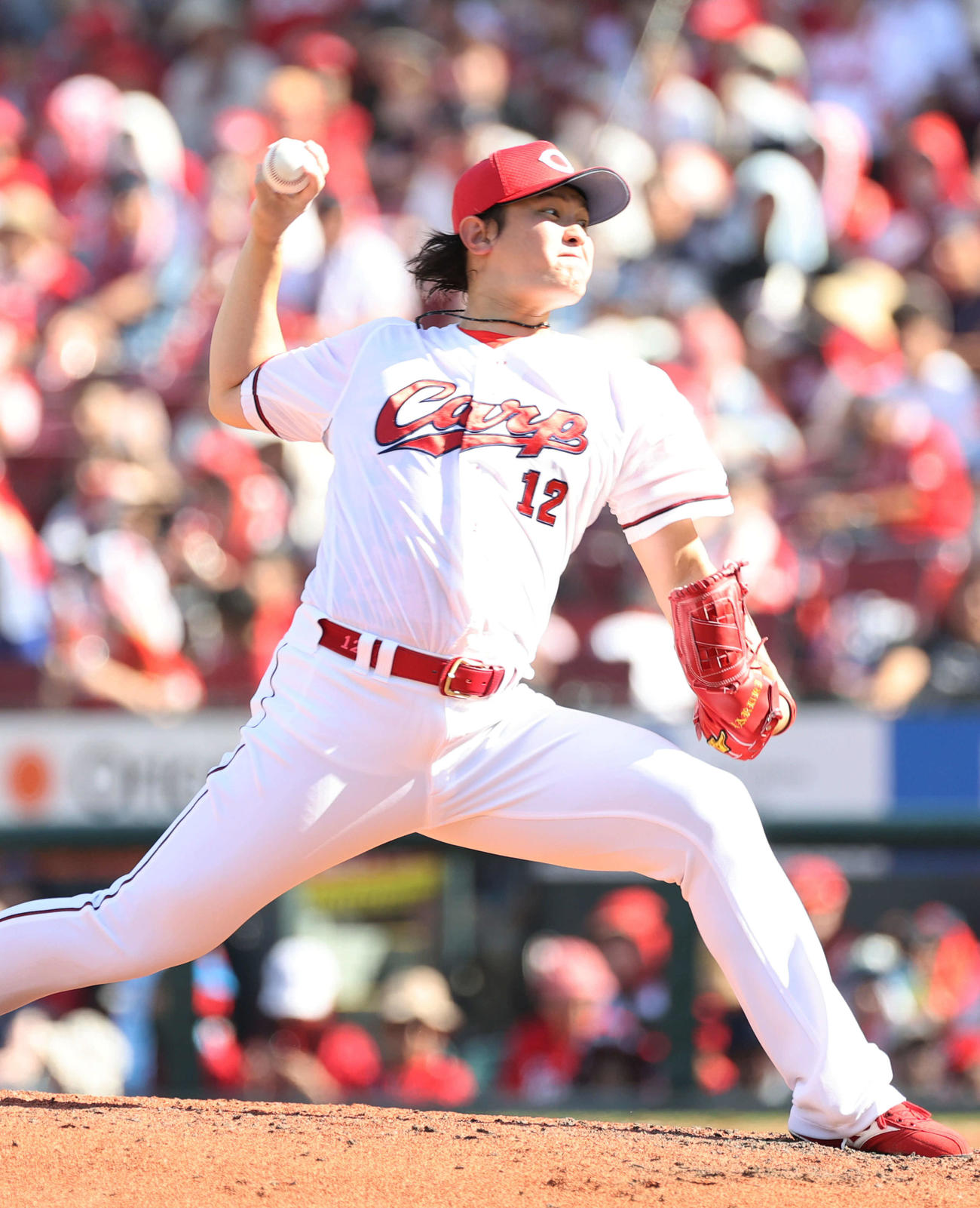 広島対中日　6回表中日、広島2番手の大道（撮影・加藤孝規）