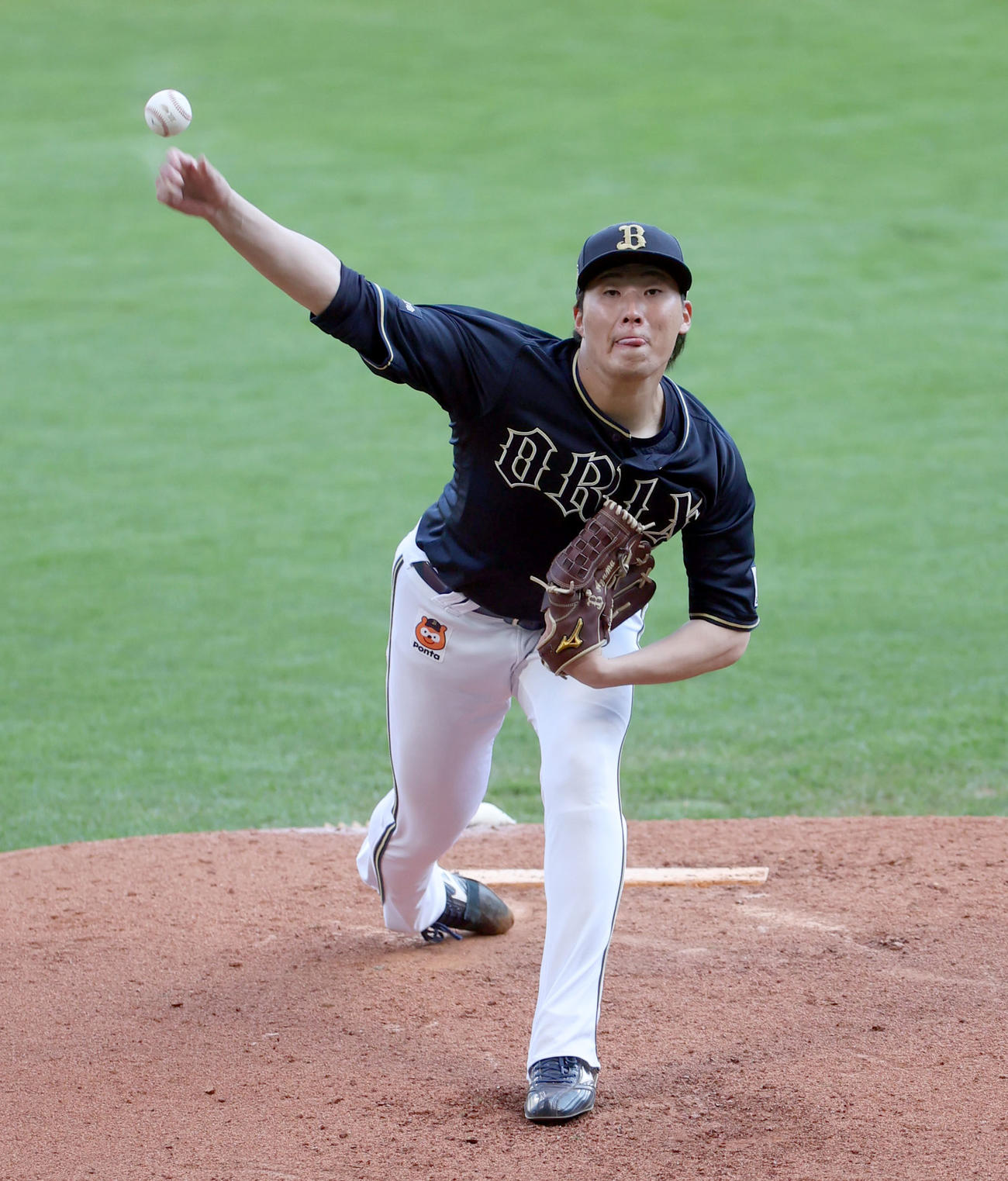 日本ハム対オリックス　力投で今季4勝目を挙げたオリックス東（撮影・佐藤翔太）