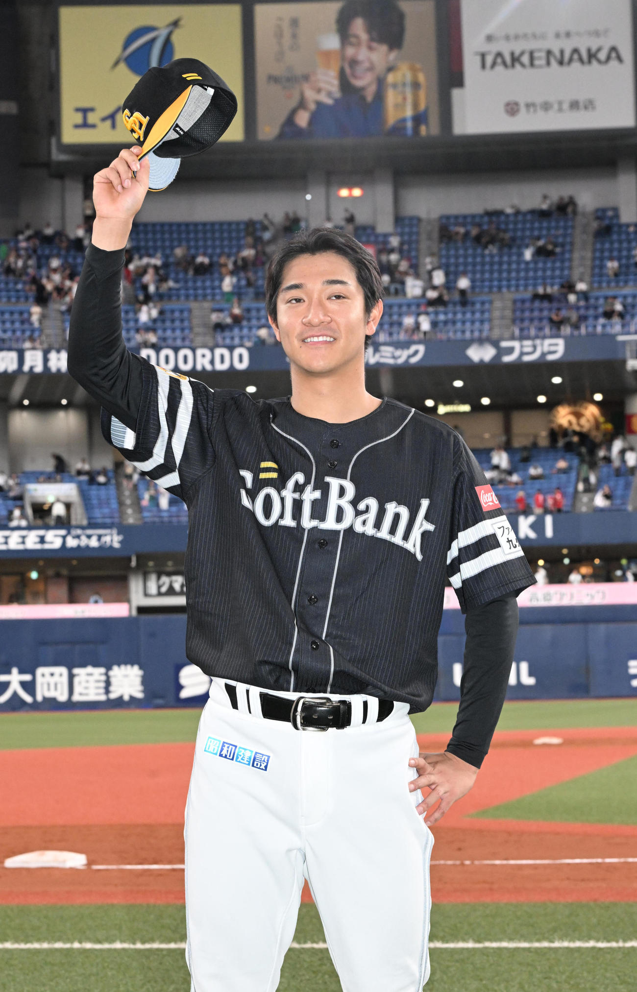 ソフトバンク柳町達（2023年8月16日撮影）