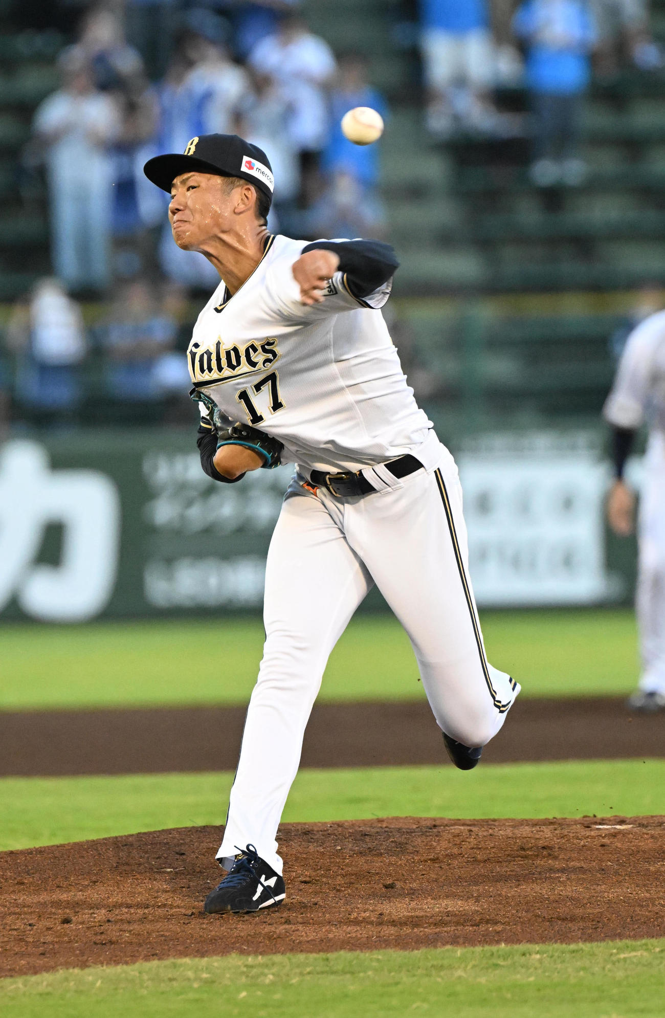 オリックス対西武　先発するオリックス曽谷（撮影・和賀正仁）