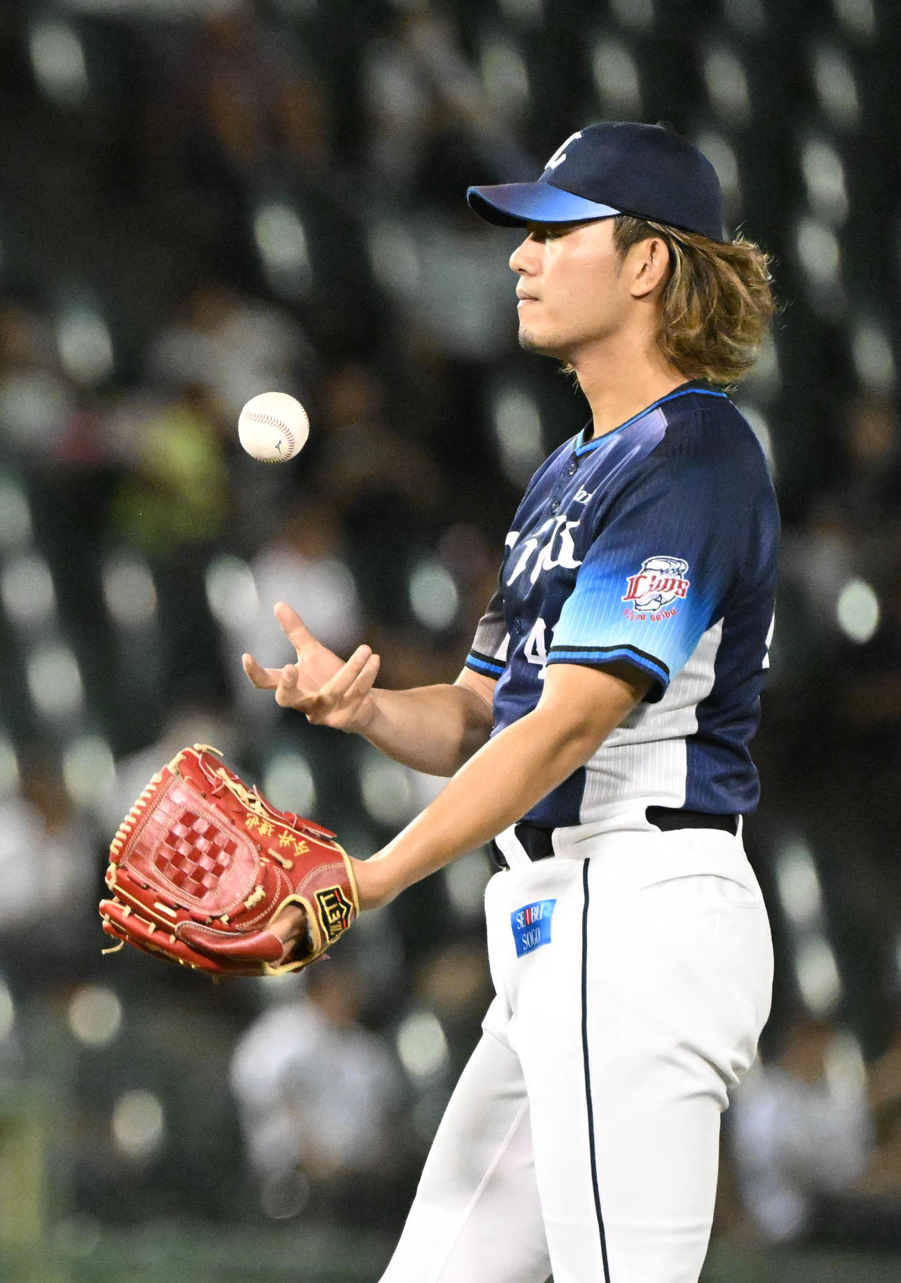 オリックス対西武　好投する西武先発の今井（撮影・和賀正仁）