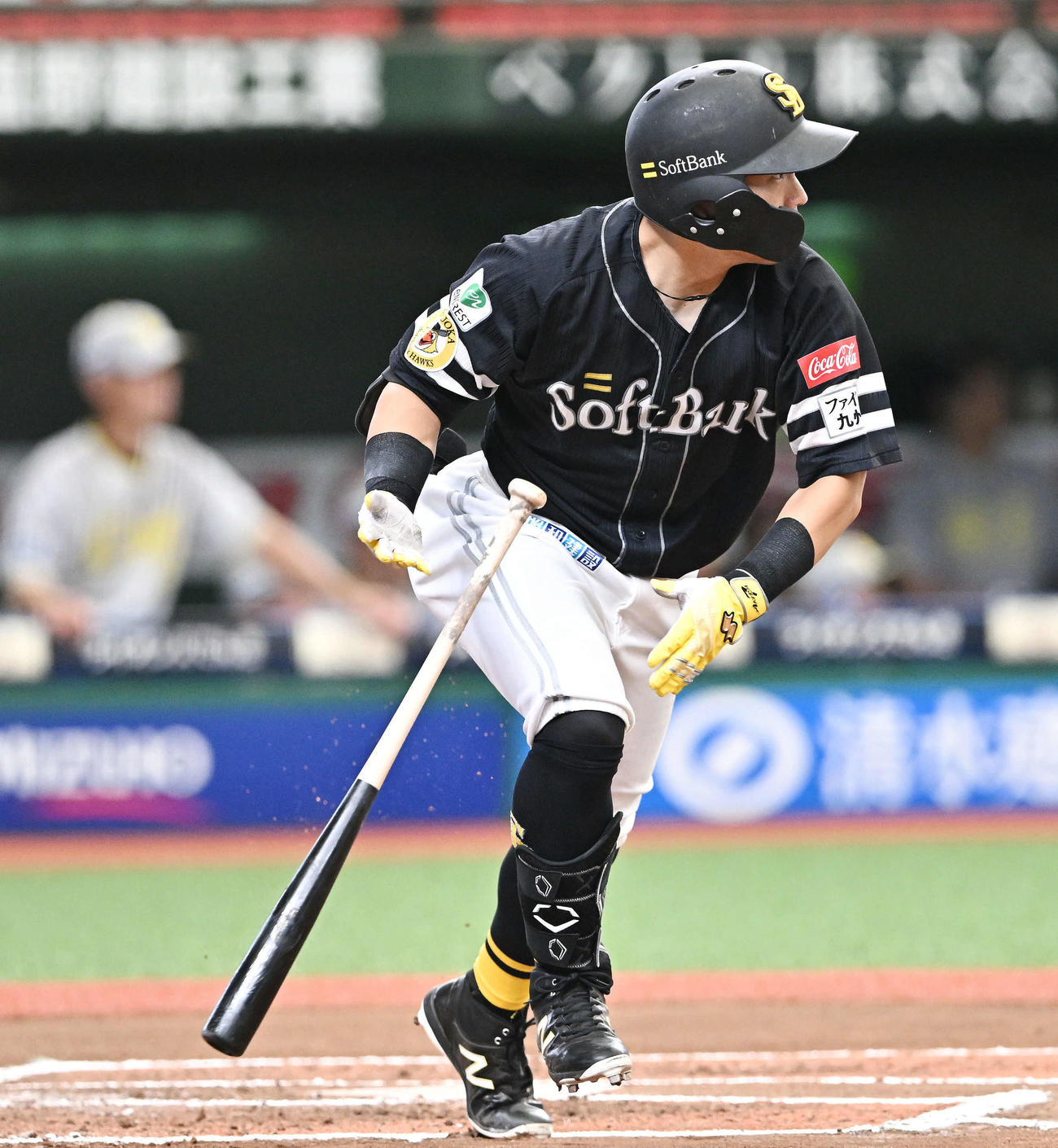ソフトバンク中村晃（2023年9月3日撮影）