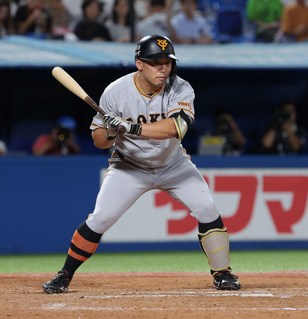 9月6日　ヤクルト対巨人　8回表巨人無死、見逃し三振に倒れる浅野翔吾