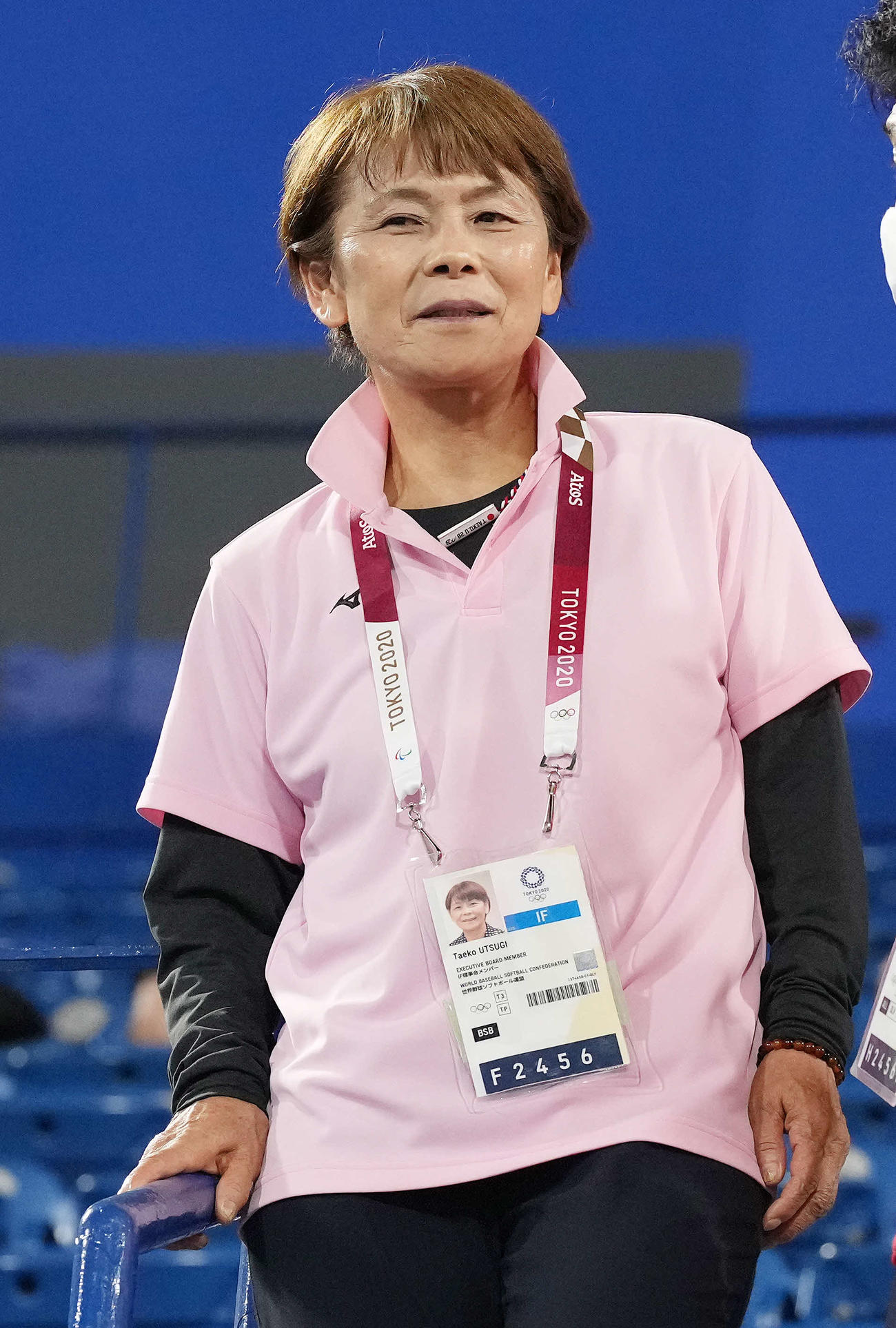 宇津木妙子氏（2021年7月27日撮影）