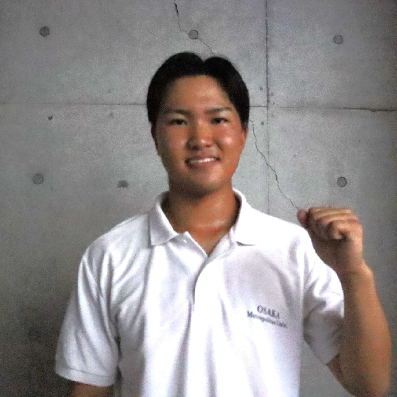 近畿学生野球連盟秋季リーグ戦　大阪公立大対奈良学園大　奈良学園大戦で1失点完投した大阪公立大の中野湧大投手（撮影・村松万里子）