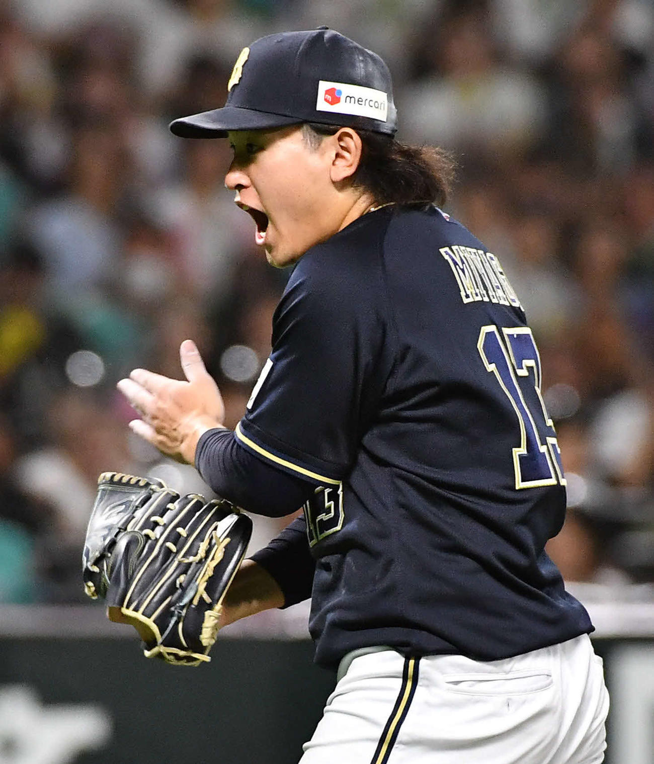 オリックス宮城大弥（2023年8月31日撮影）