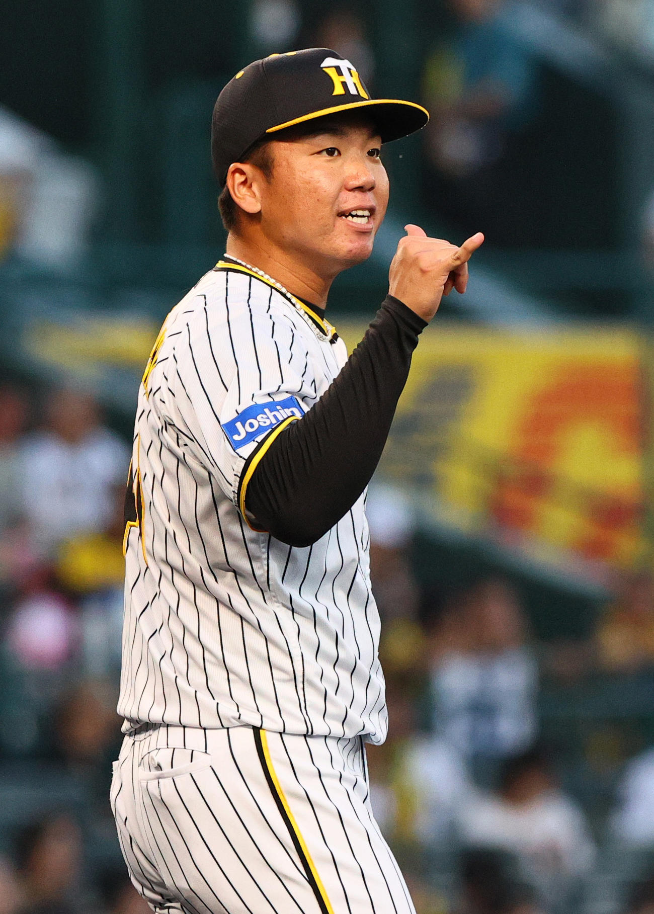 阪神対広島　阪神先発の村上（撮影・上山淳一）