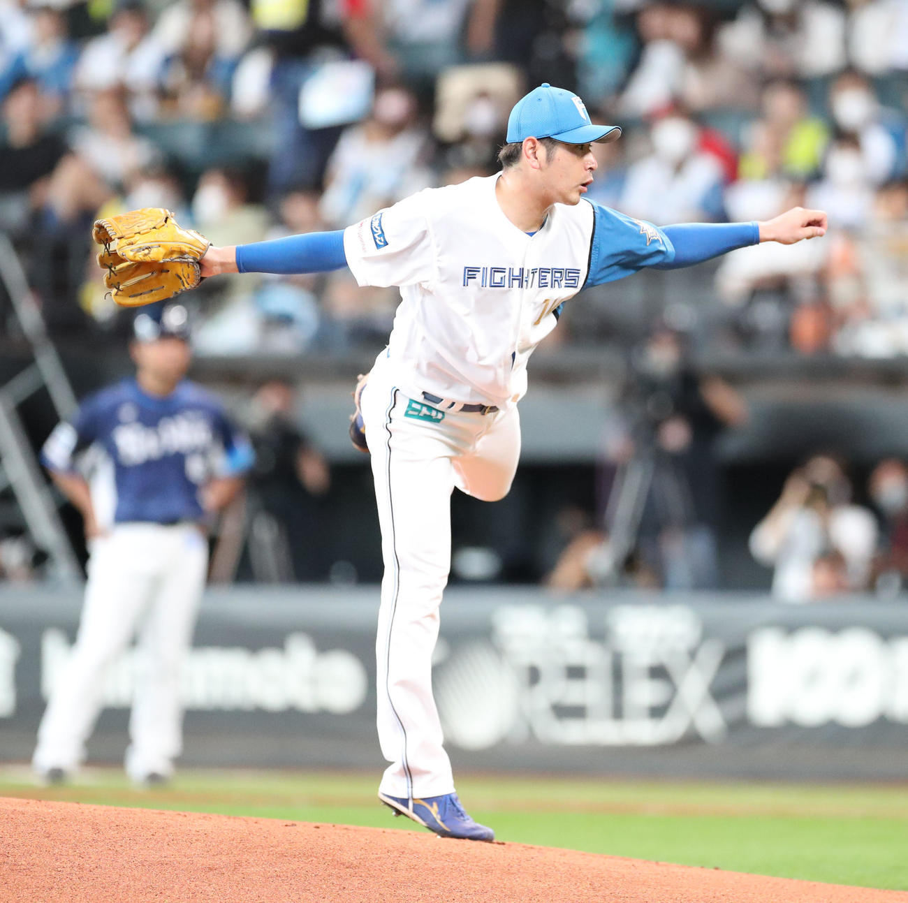 日本ハム対西武　日本ハム先発の加藤貴（撮影・佐藤翔太）
