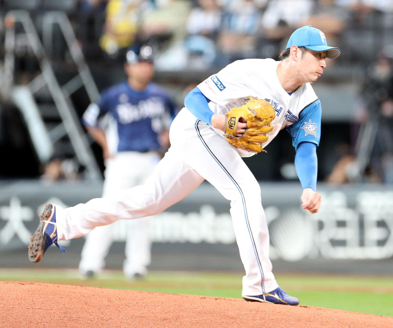 日本ハム対西武　日本ハム先発の加藤貴（撮影・佐藤翔太）