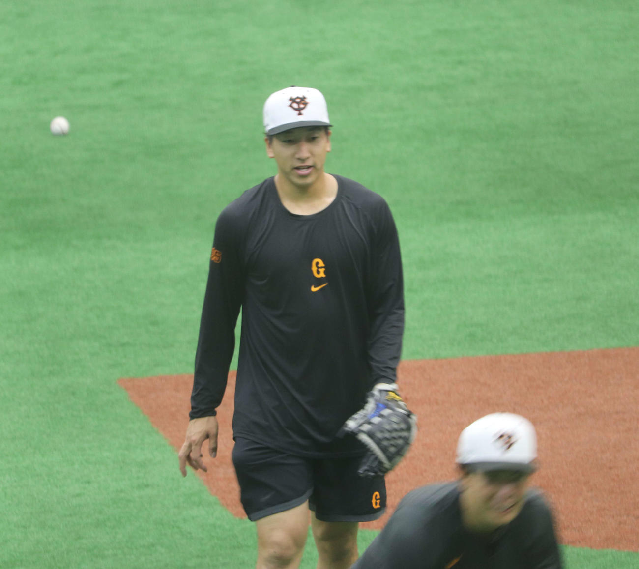 ジャイアンツ球場で調整した巨人大勢（撮影・小早川宗一郎）