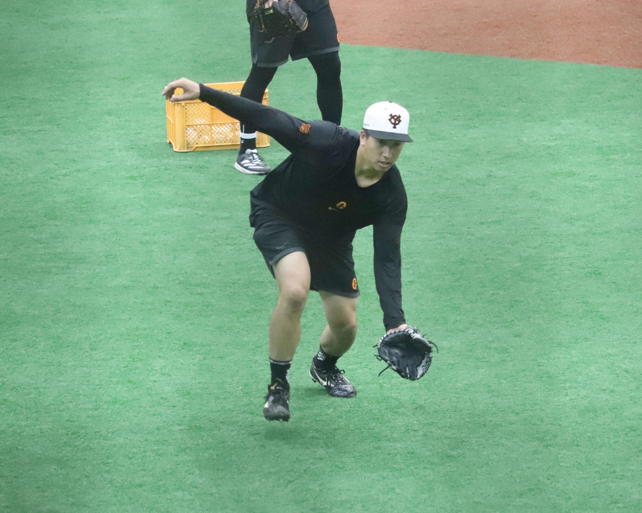 ジャイアンツ球場で調整した巨人大勢（撮影・小早川宗一郎）