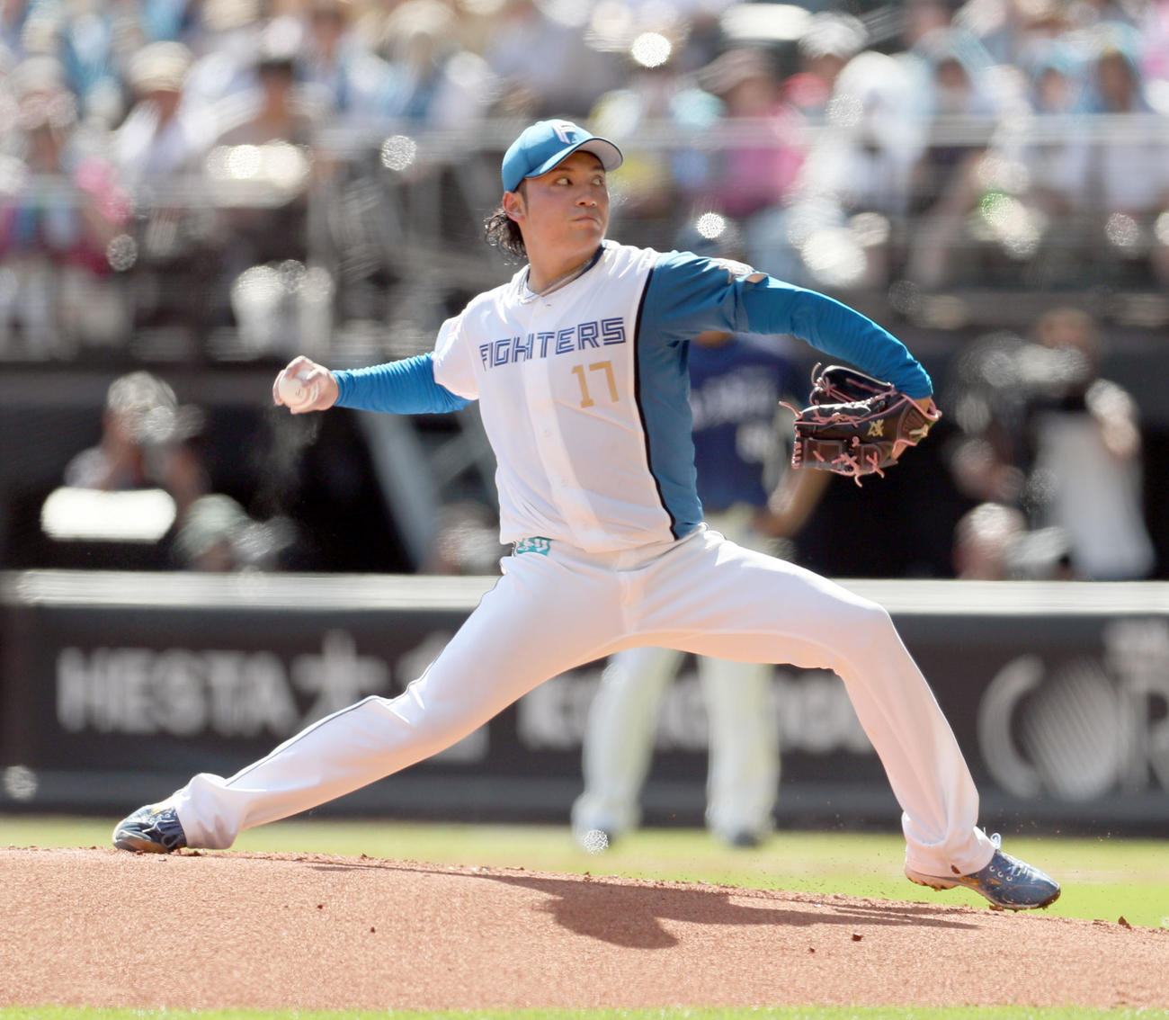 日本ハム対西武　日本ハム先発の伊藤（撮影・佐藤翔太）