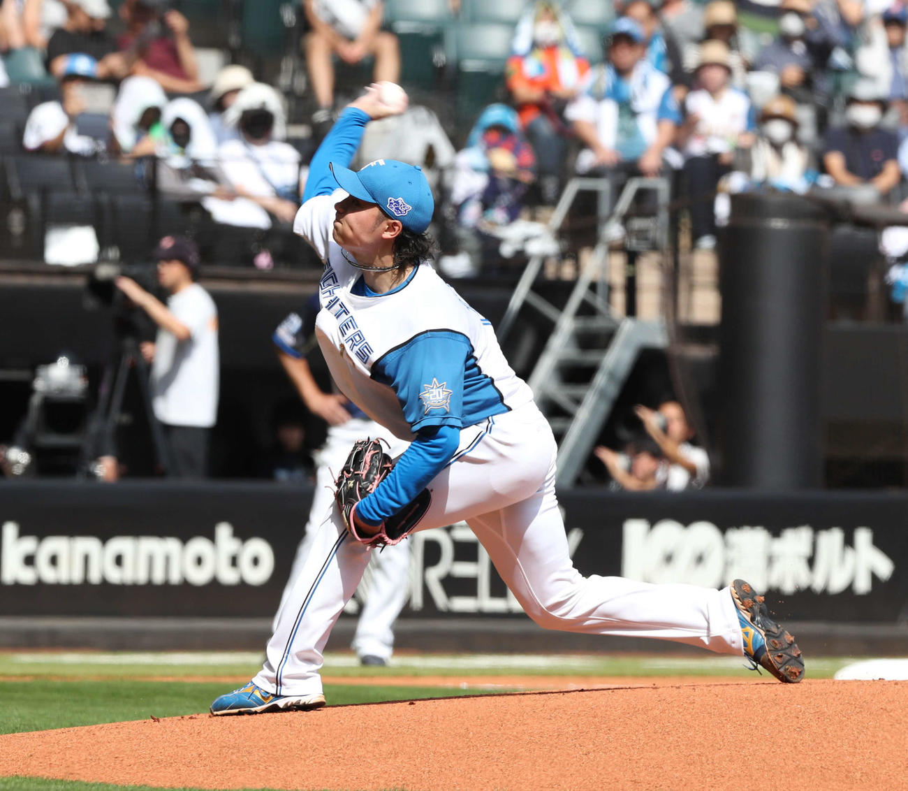 日本ハム対西武　日本ハム先発の伊藤（撮影・黒川智章）